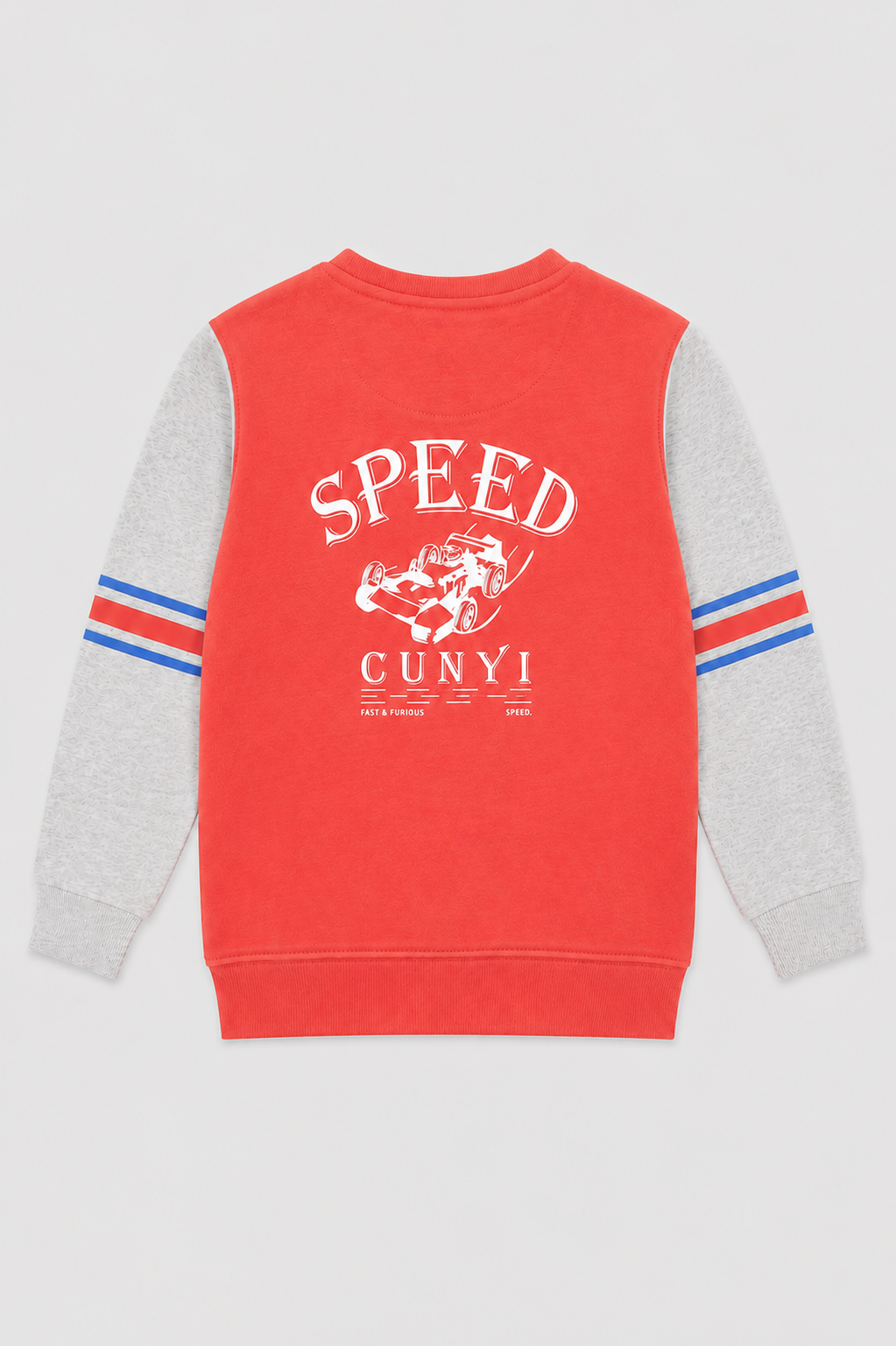 Boy Speed Racer Color-Block Sweatshirt
