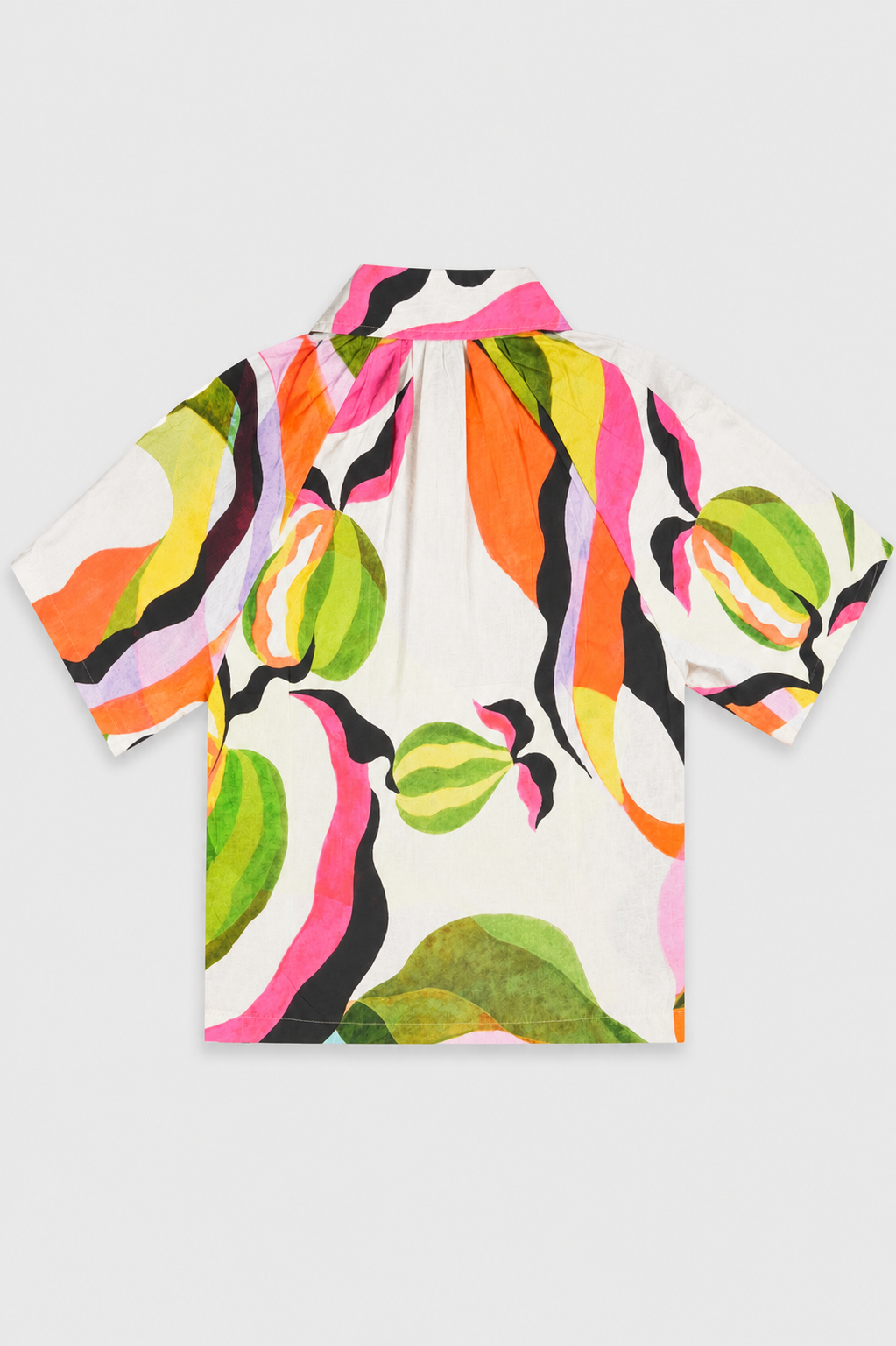 Girls Color Wave Abstract Print top