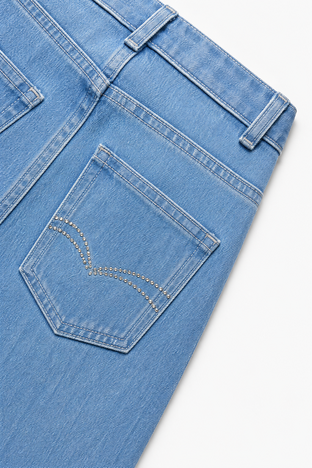 Girls Sky Blue beads Jeans | Giggles Crew Kids Clothing Pakistan |