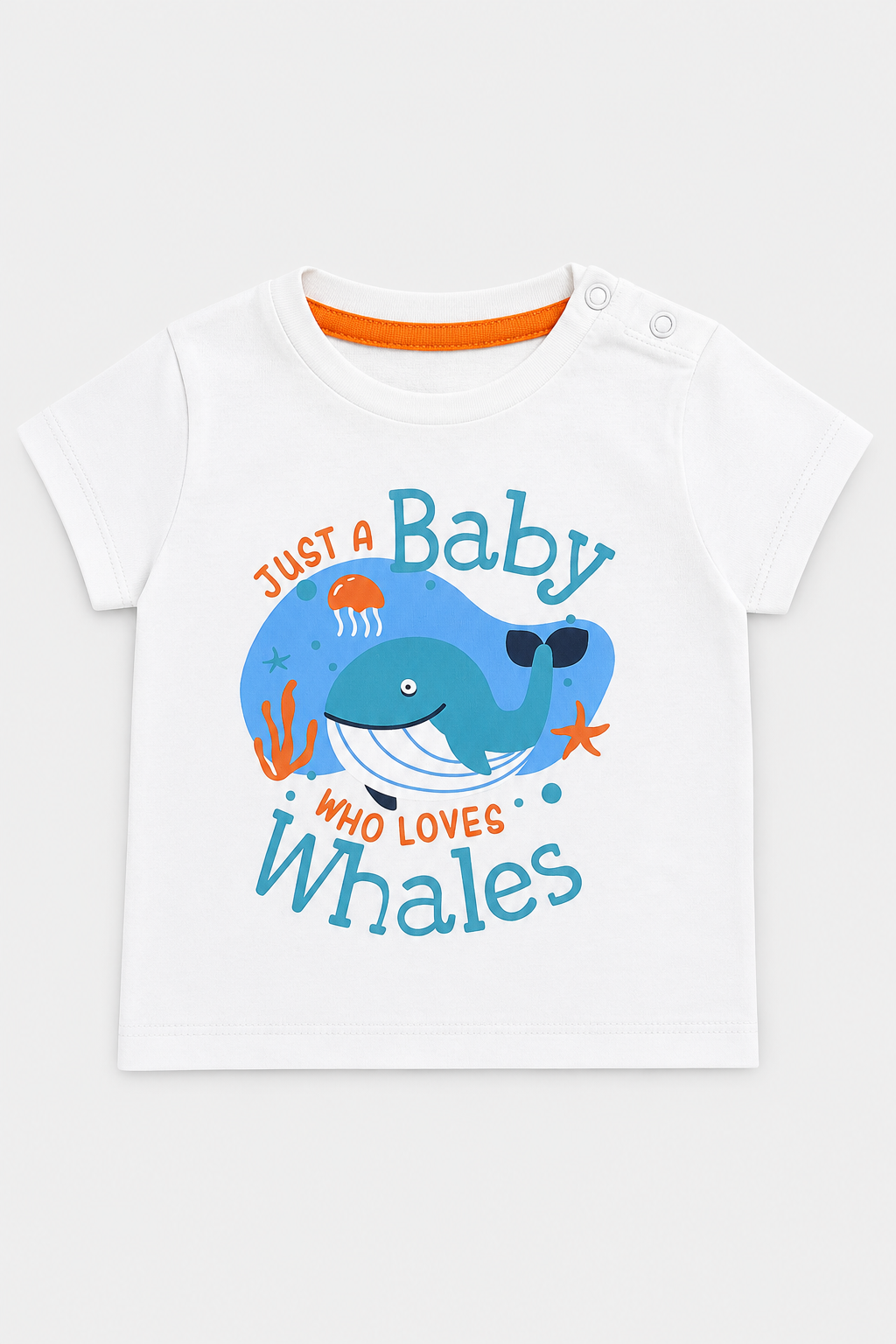 Infant boys white T shirt | Giggles Crew Kids Clothing Pakistan |
