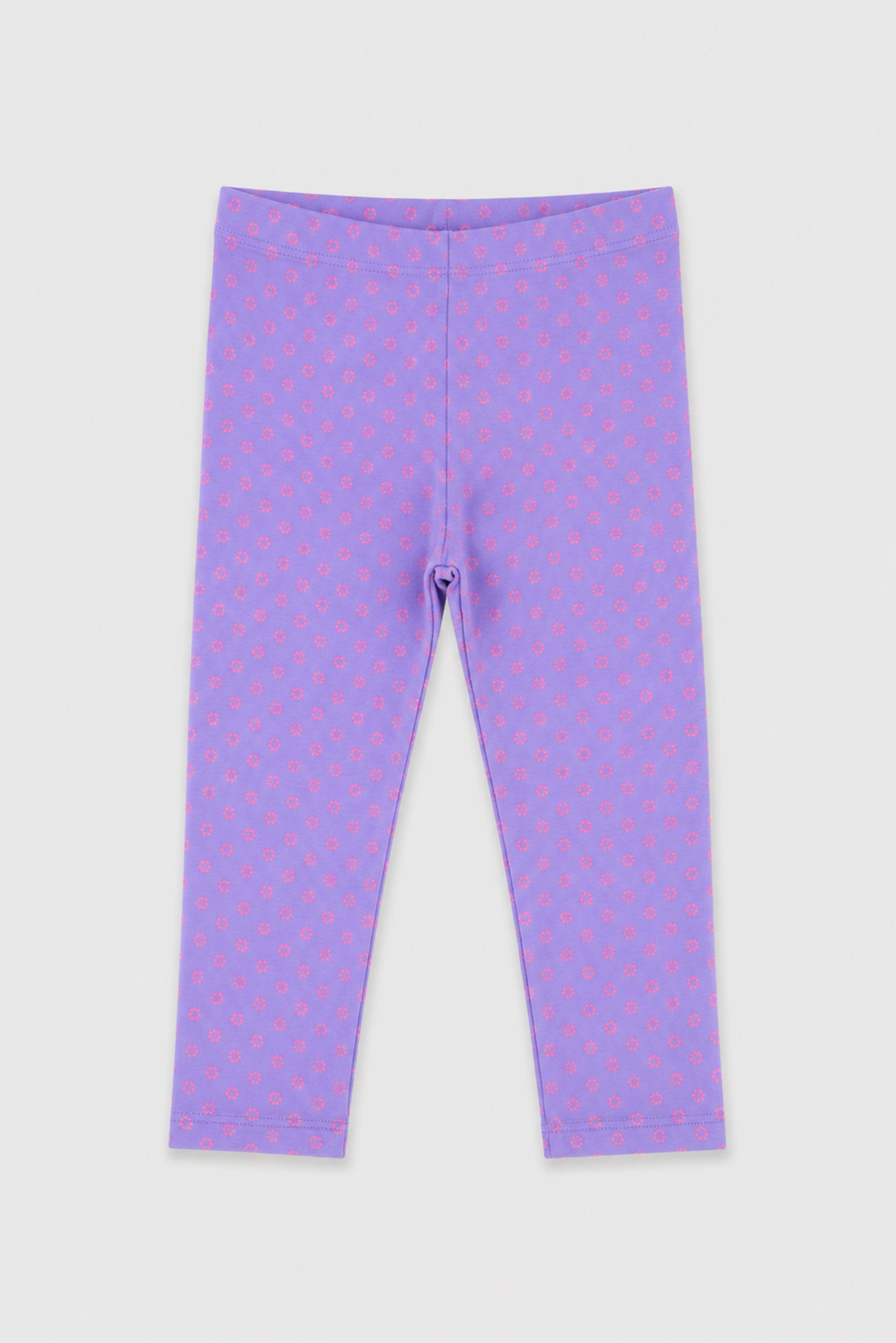 Girls Lavender Bloom Girls Leggings | Giggles Crew Kids Clothing Pakistan |