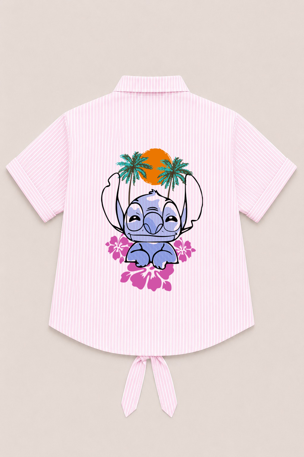 Girls pink stripes top