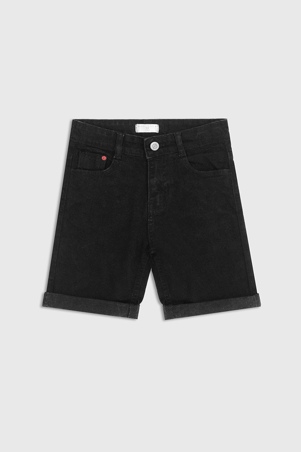 Boys black denim shorts (BS-06) | Giggles Crew Kids Clothing Pakistan |