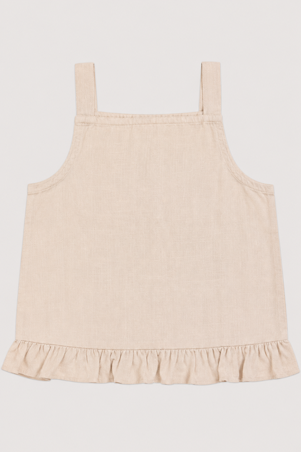 Peach Embroidered Strappy Top