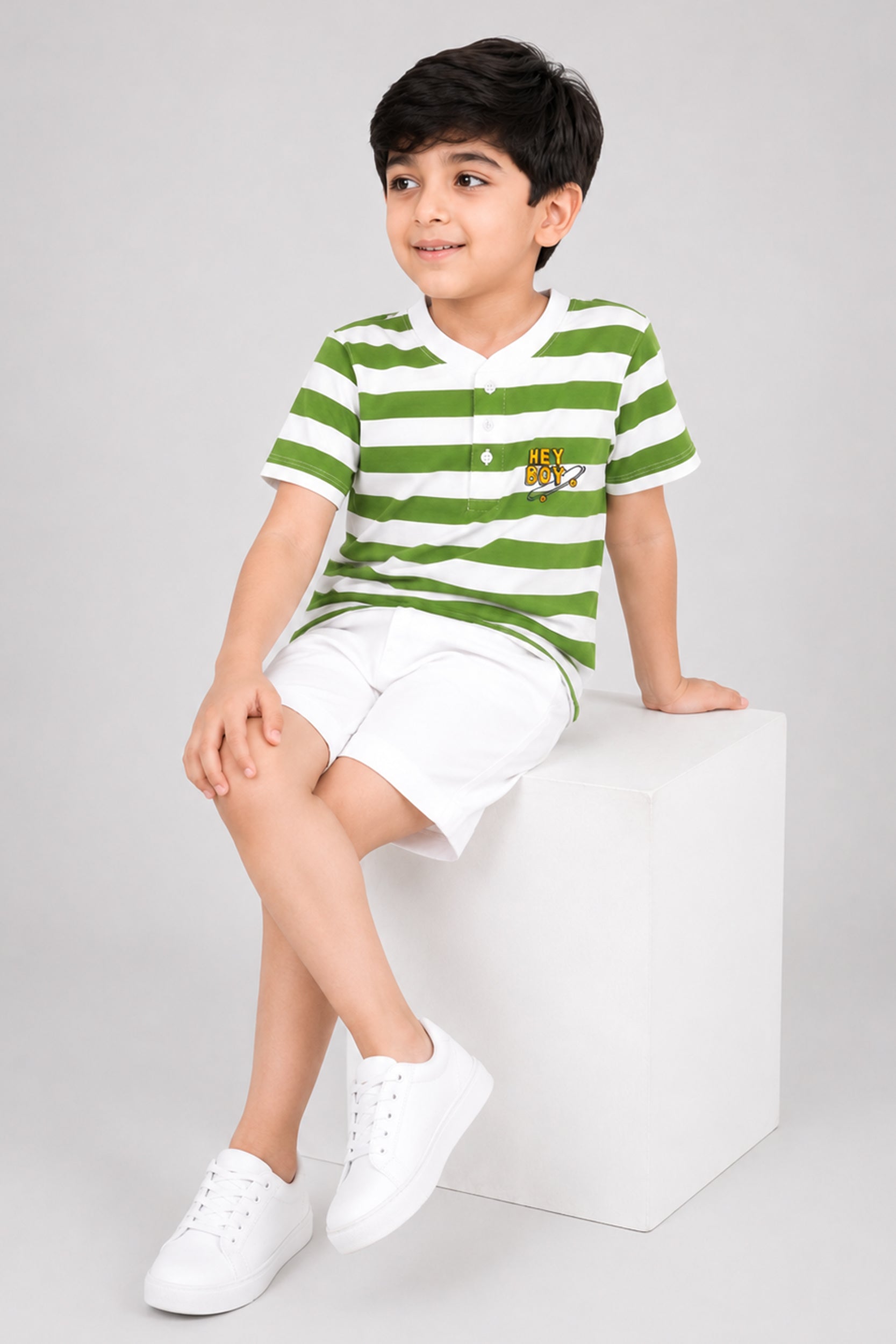 Hey Boy Striped Summer T-Shirt