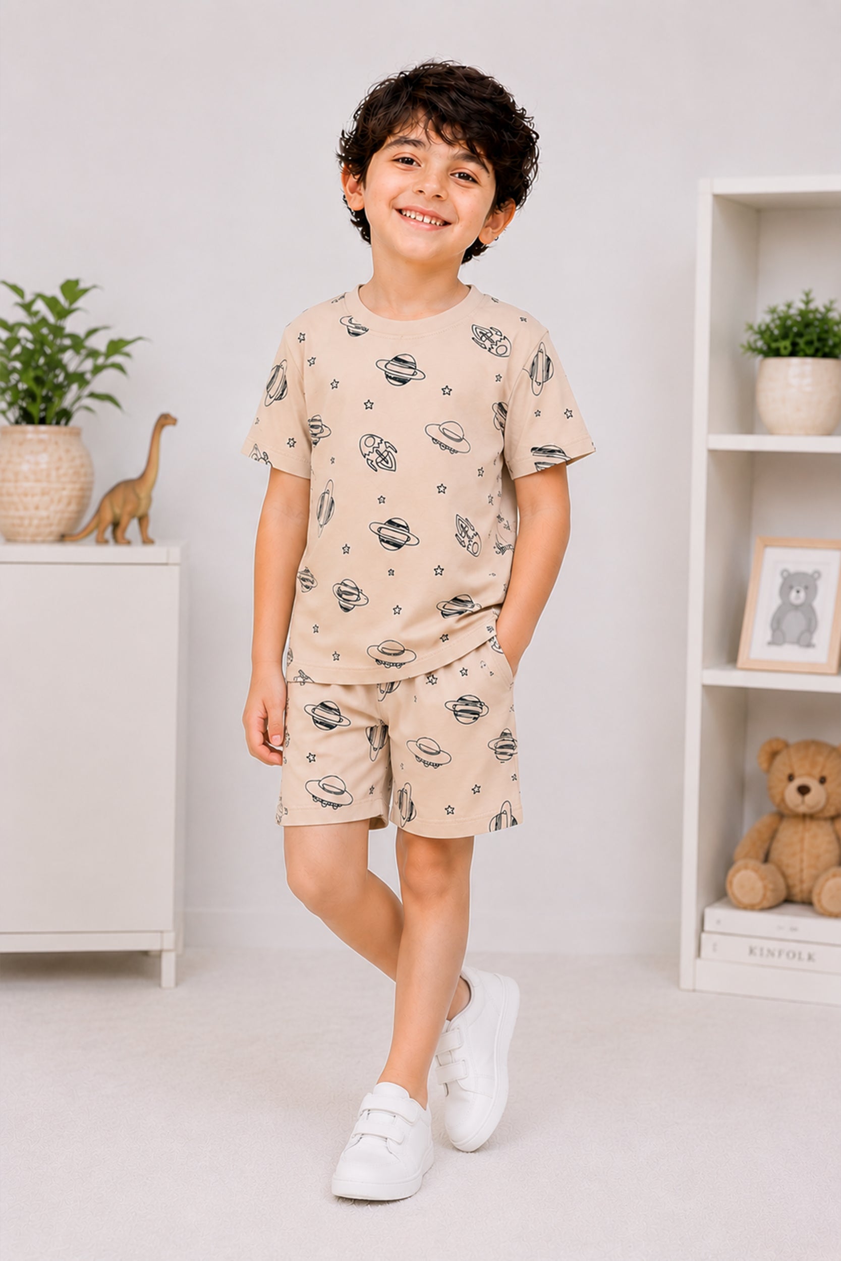 Boys Galaxy Explorer Co-ord Set | Giggles Crew Kids Clothing Pakistan |