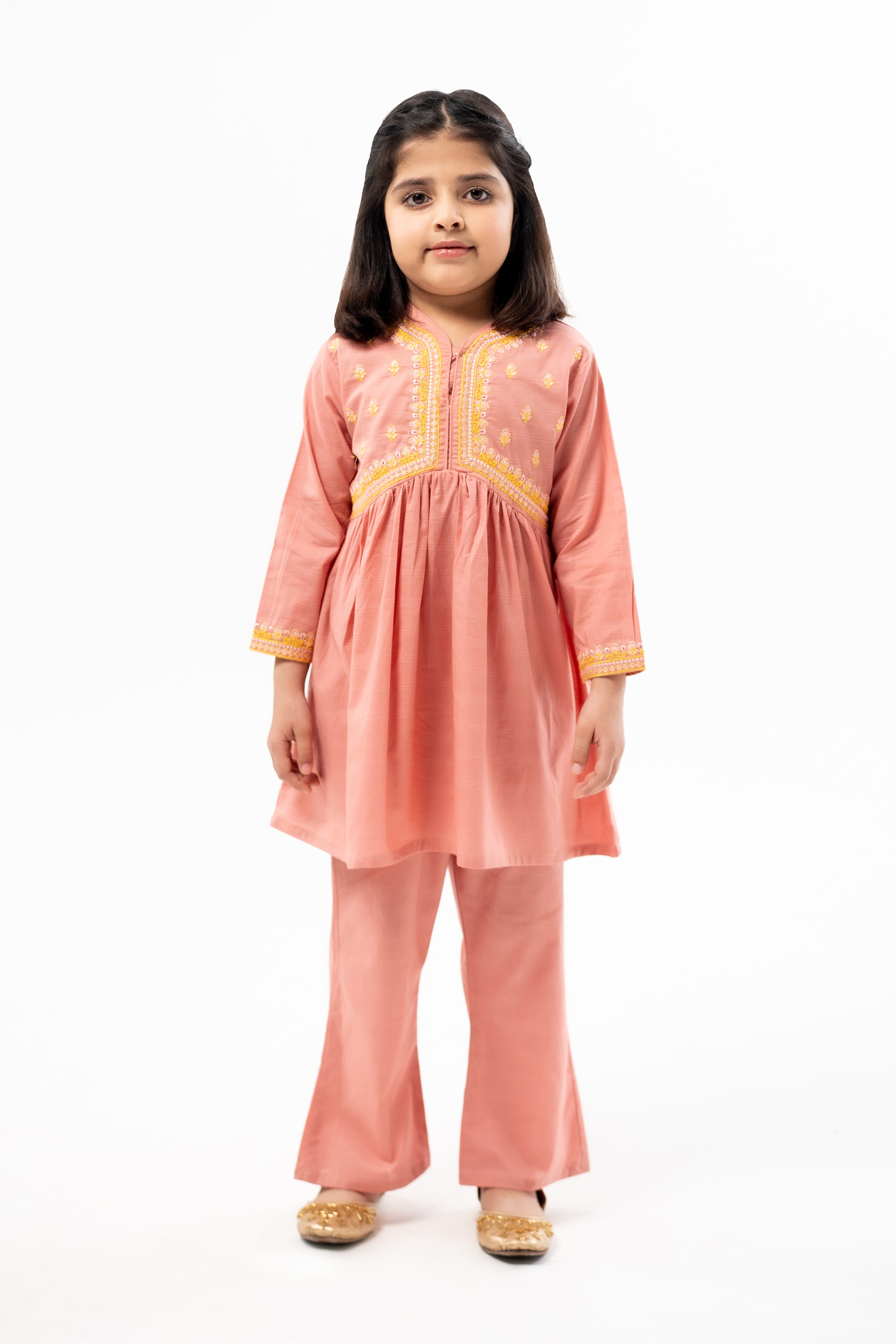 Embroidered Frock Set
