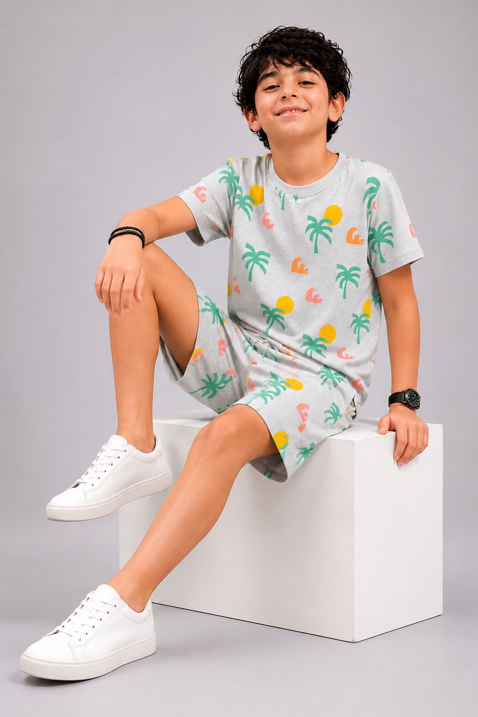 Boys Tropical Breeze Co-ord Set | Giggles Crew Kids Clothing Pakistan |