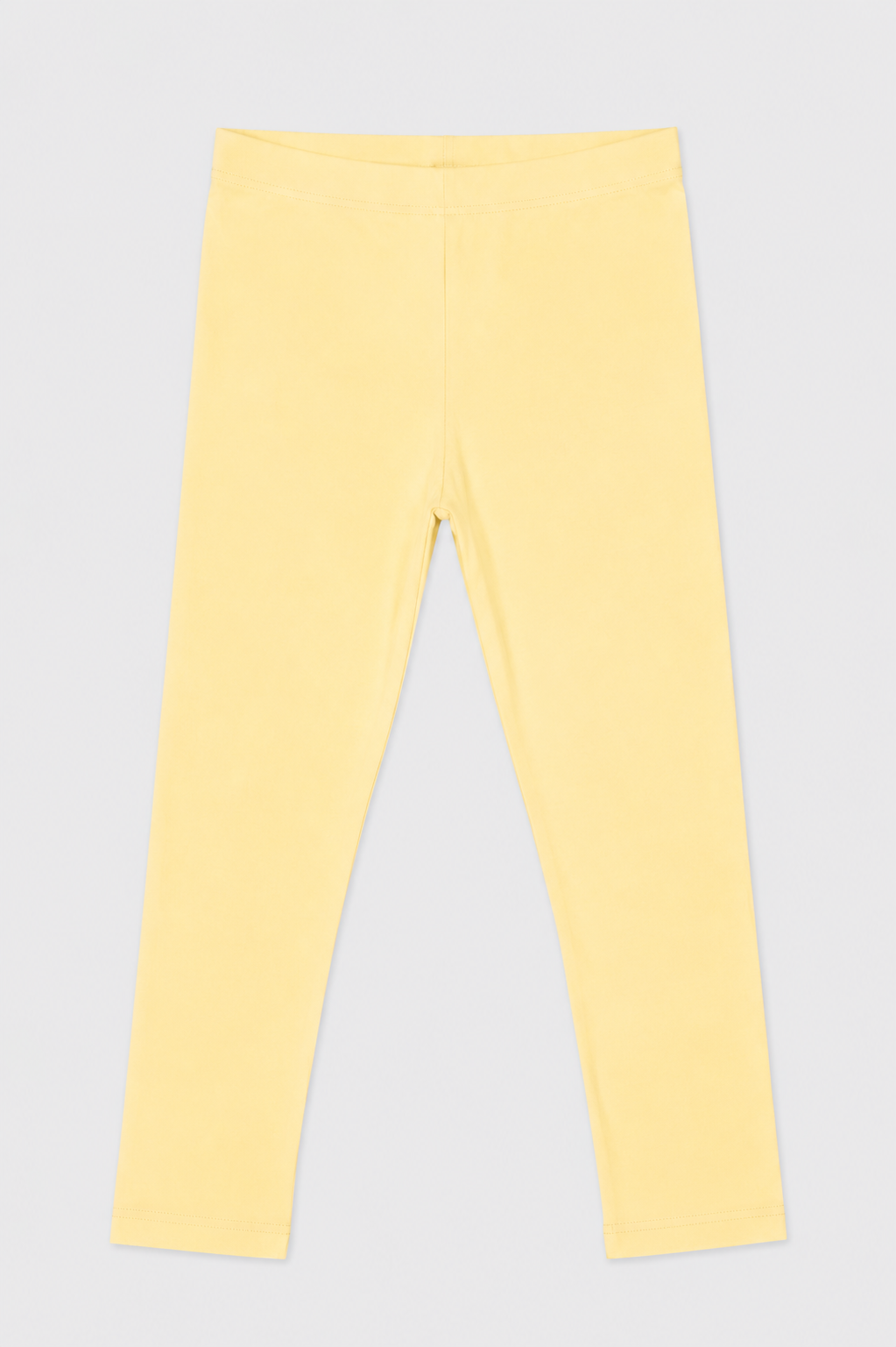 Girls Butter Yellow Cotton Tights