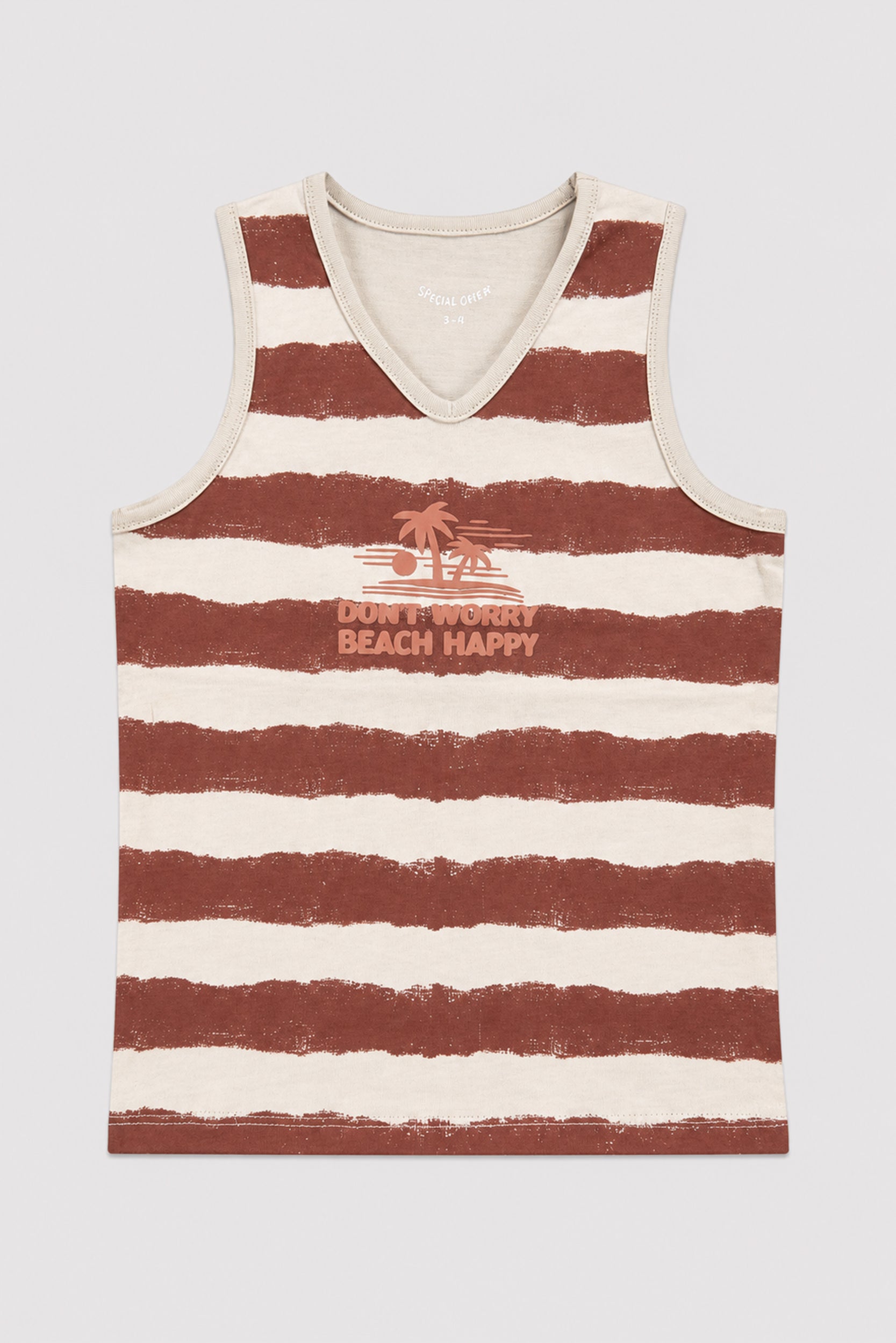 Boys Beach Striped Sando Pack of 2