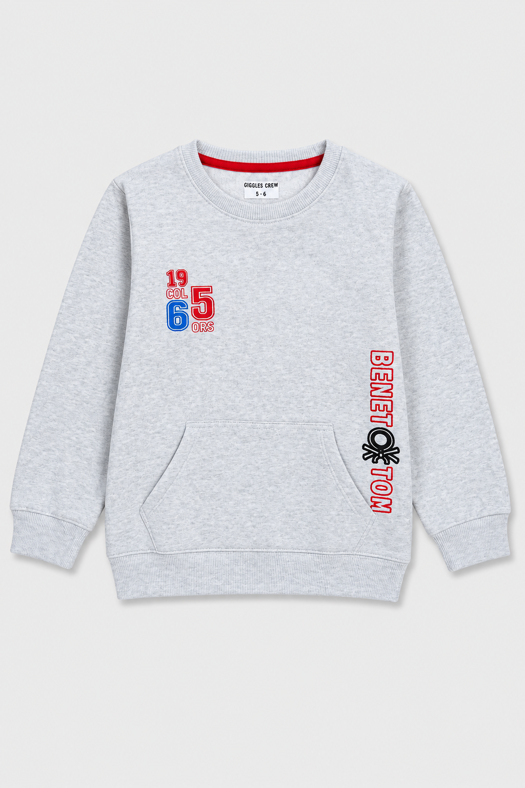 Boys Heather Grey Graphic printed Sweatshirt