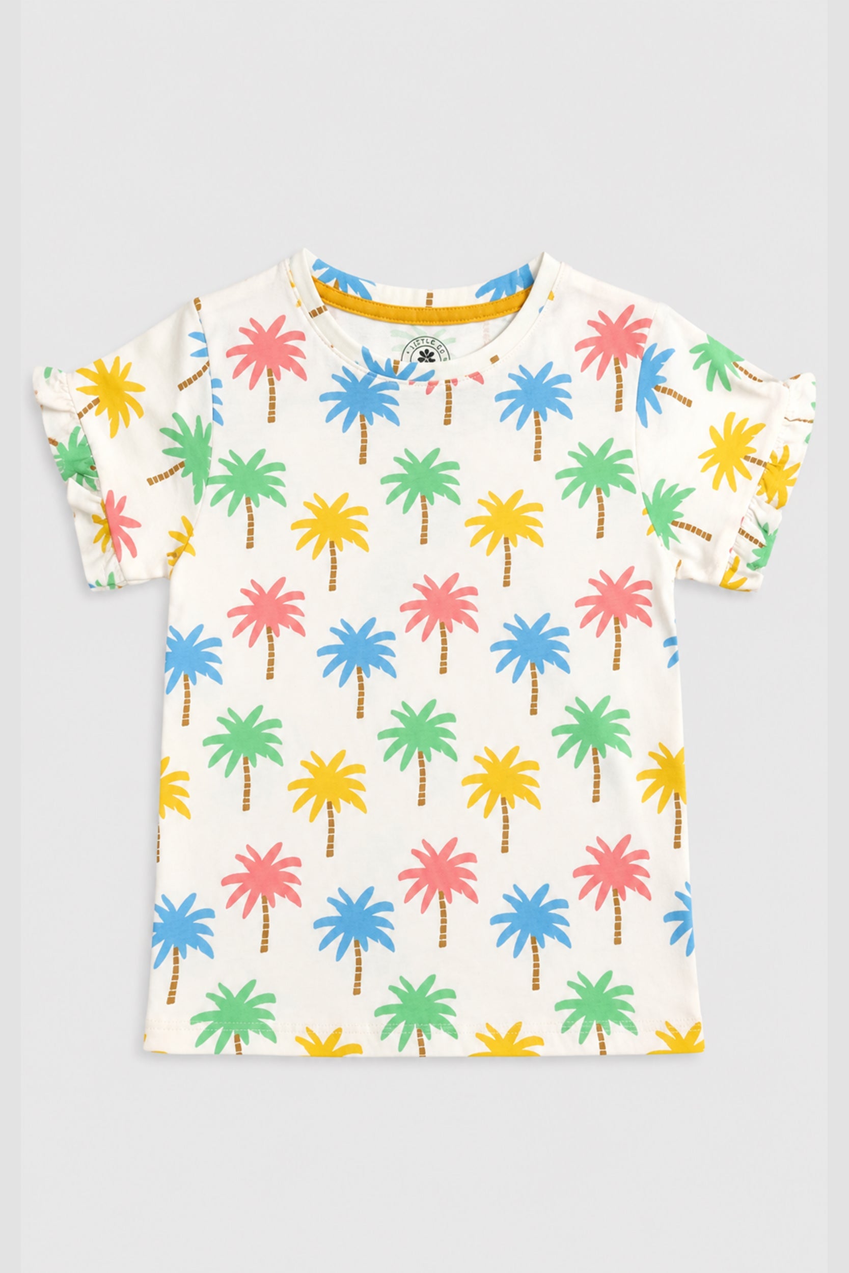 Girls Tropical Palm Breeze Shirt | Giggles Crew Kids Clothing Pakistan |