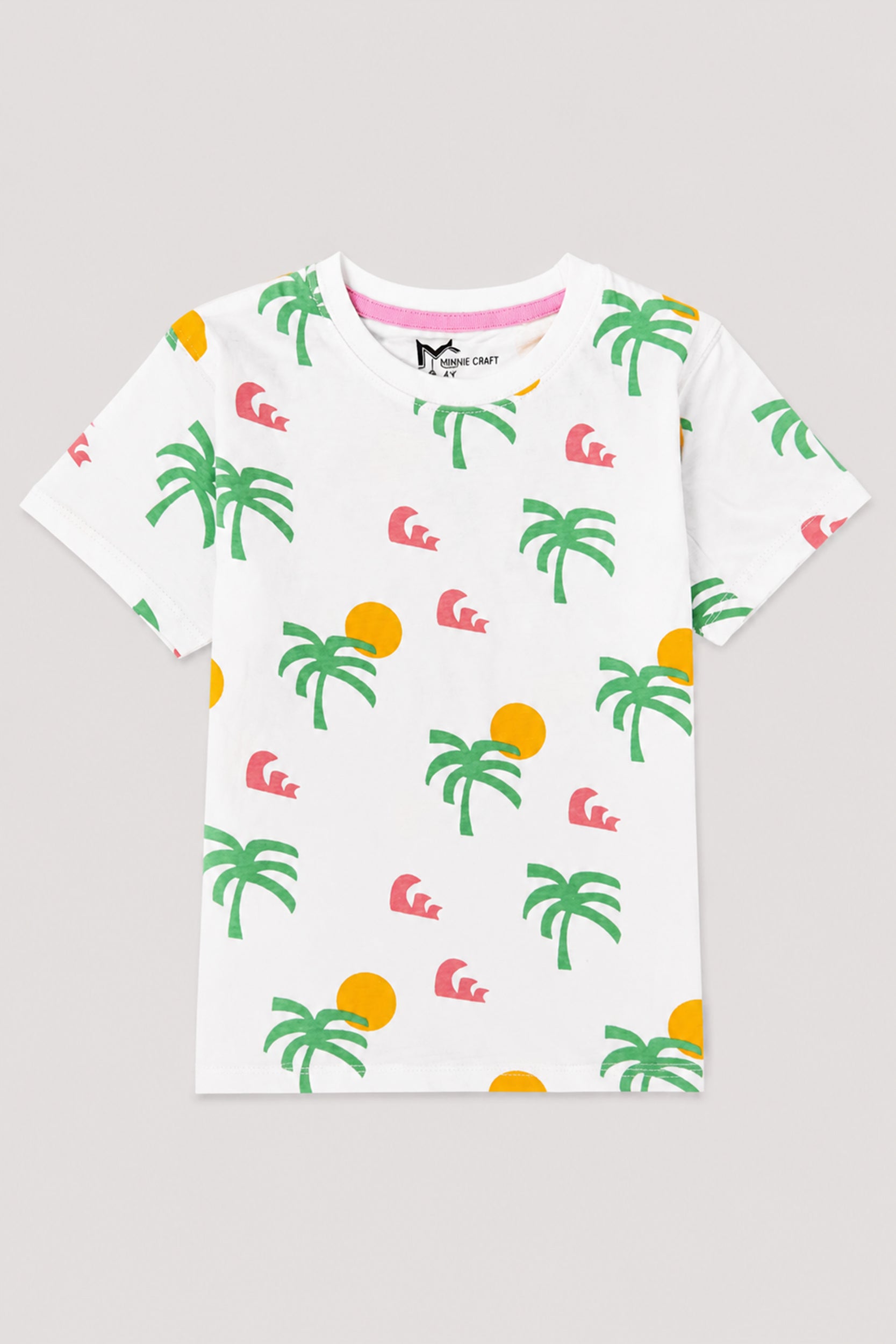 Boys Tropical Sunset White Co-ord Set