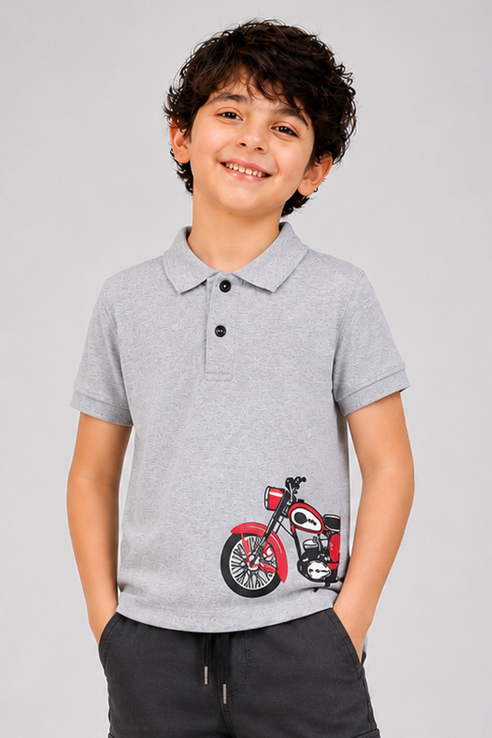 Boys Moto Ride Polo Shirt | Giggles Crew Kids Clothing Pakistan |