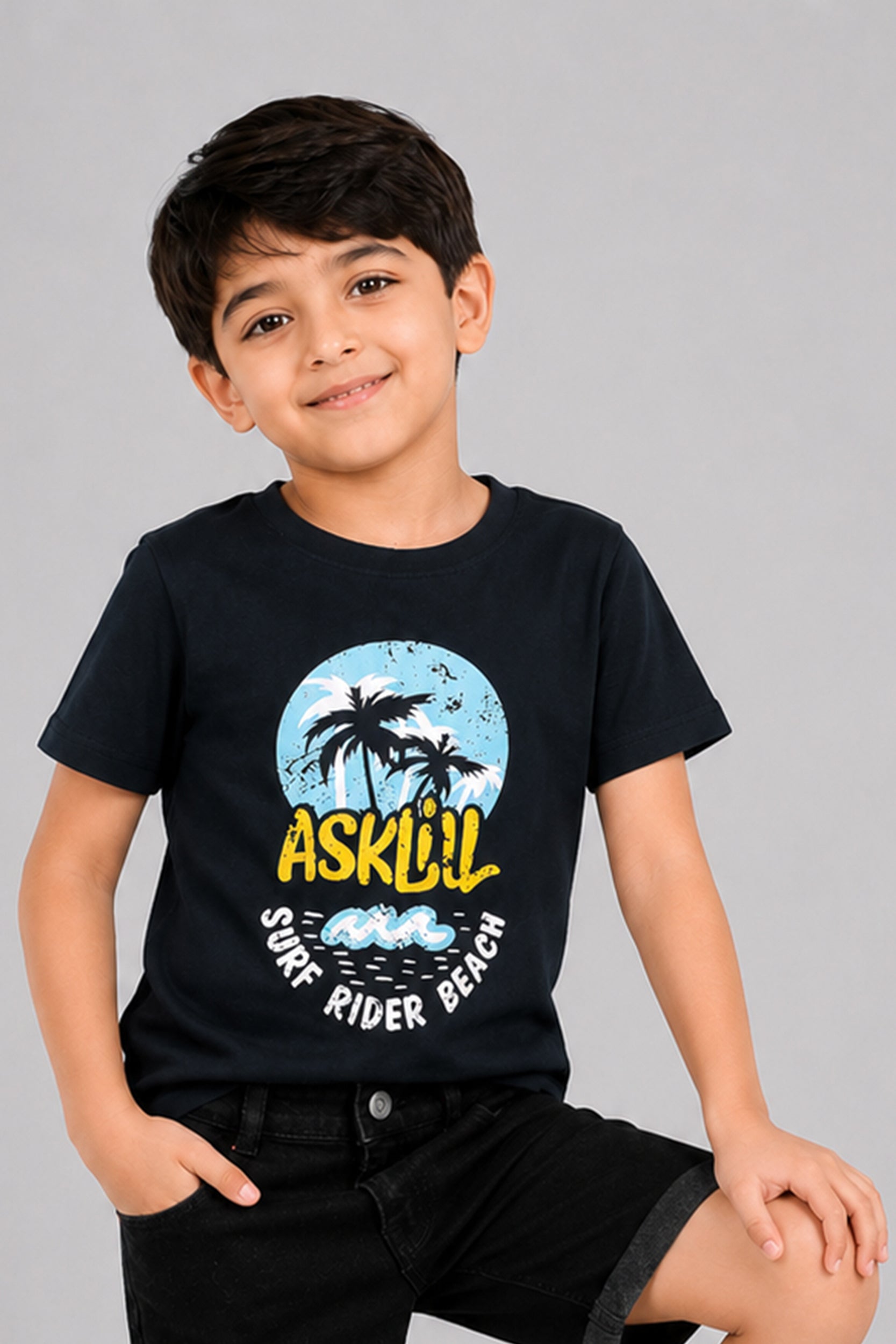 Boys sunset T shirt | Giggles Crew Kids Clothing Pakistan |
