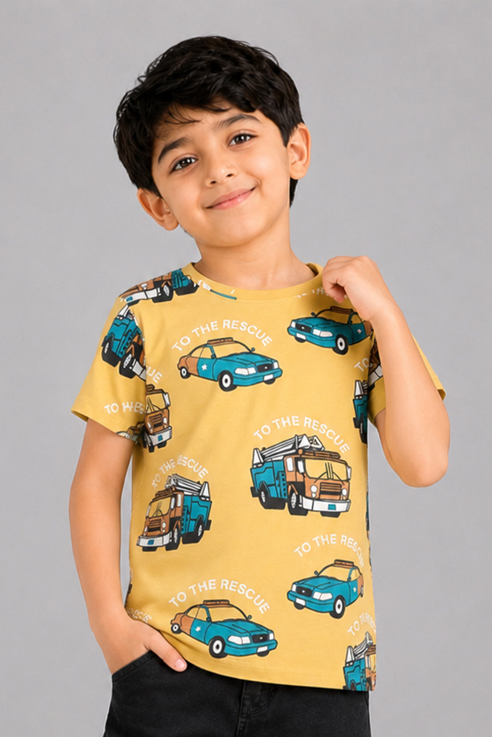 Mustard yellow T-Shirt | Giggles Crew Kids Clothing Pakistan |