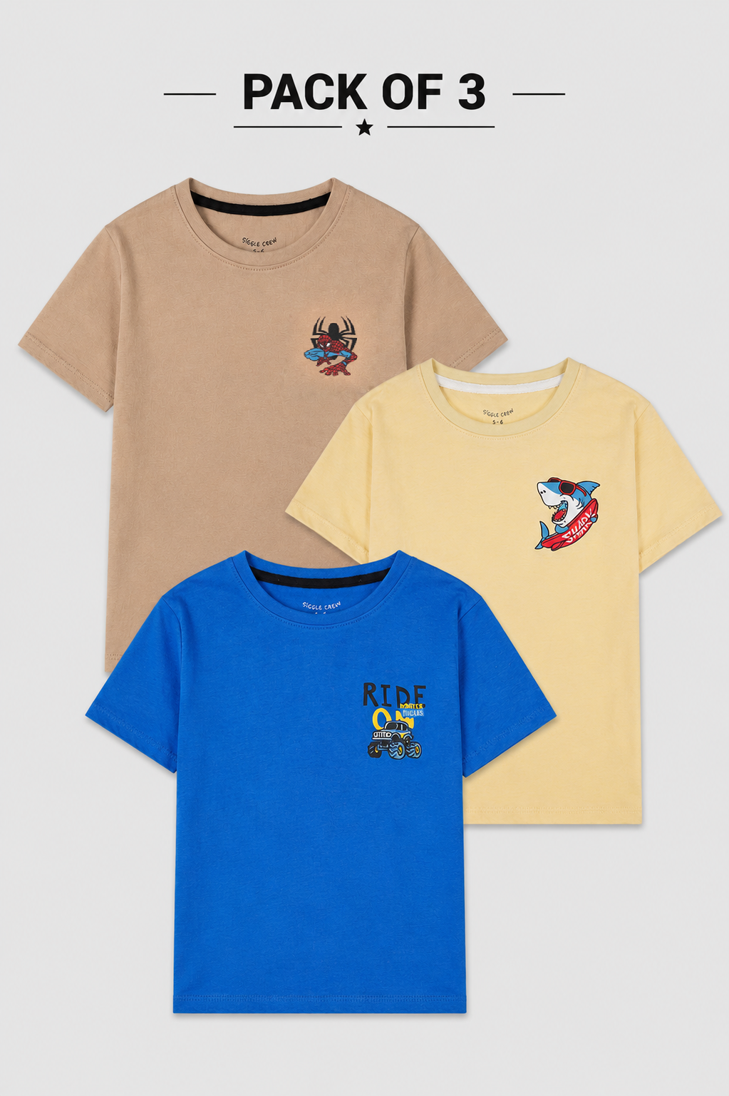 Boys pack of 3 T shirts