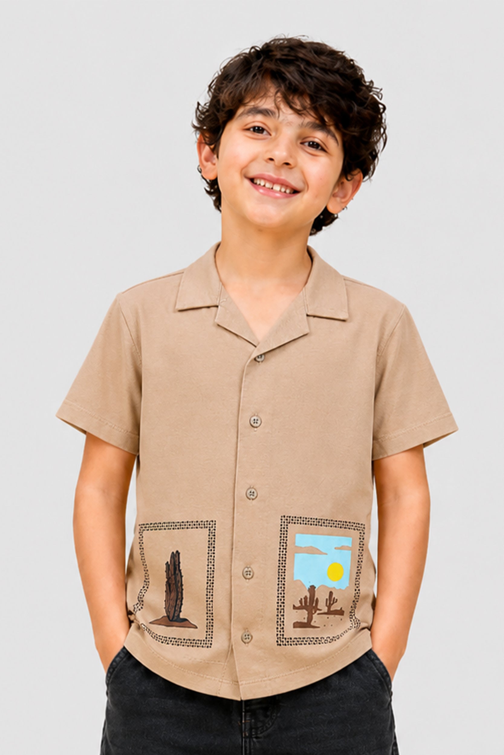 Boys Desert Dune Camp Shirt
