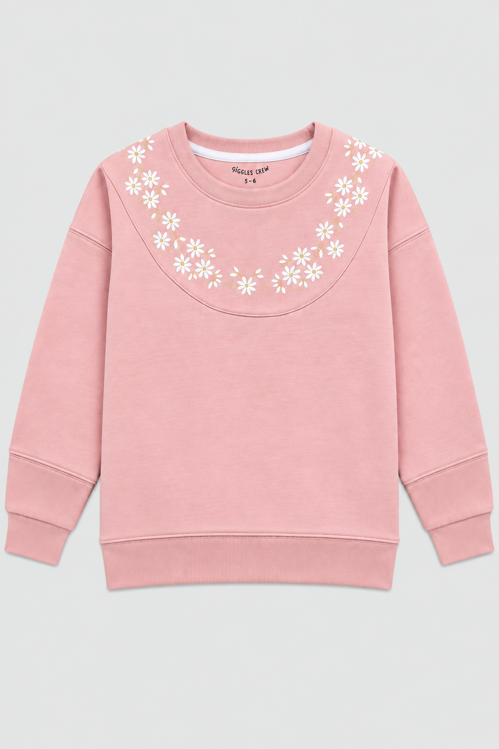Girls Daisy Garland Sweatshirt
