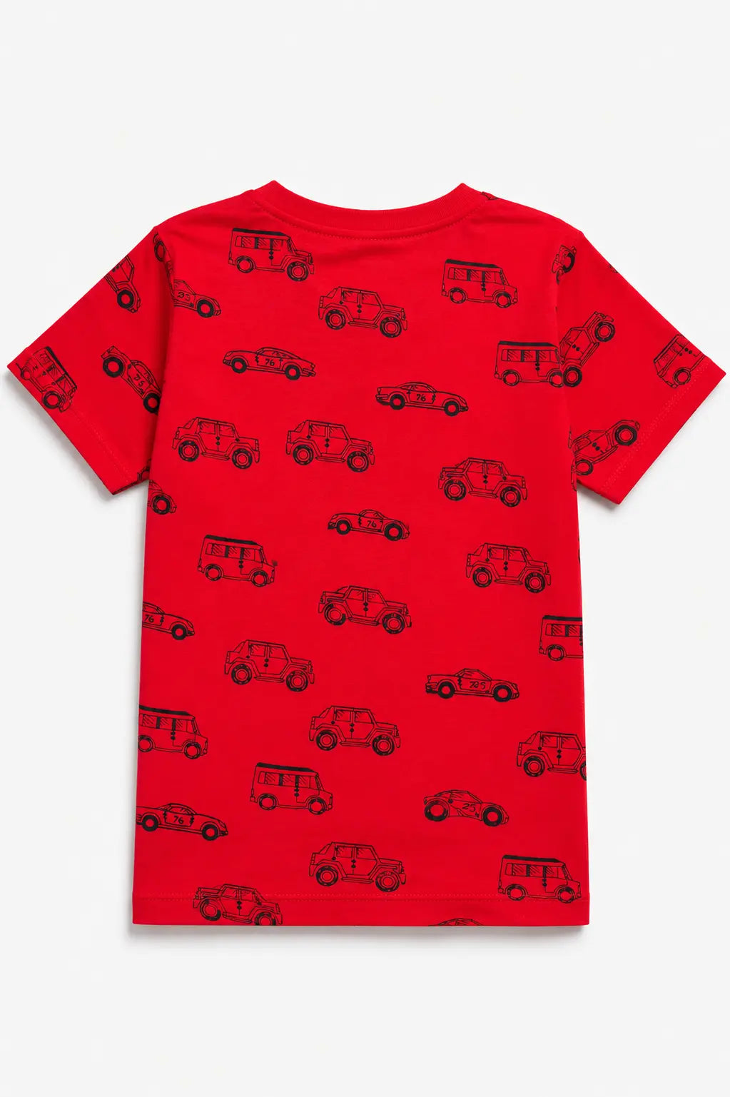 Boy's red color Jeep T-Shirt | Giggles Crew Kids Clothing Pakistan |