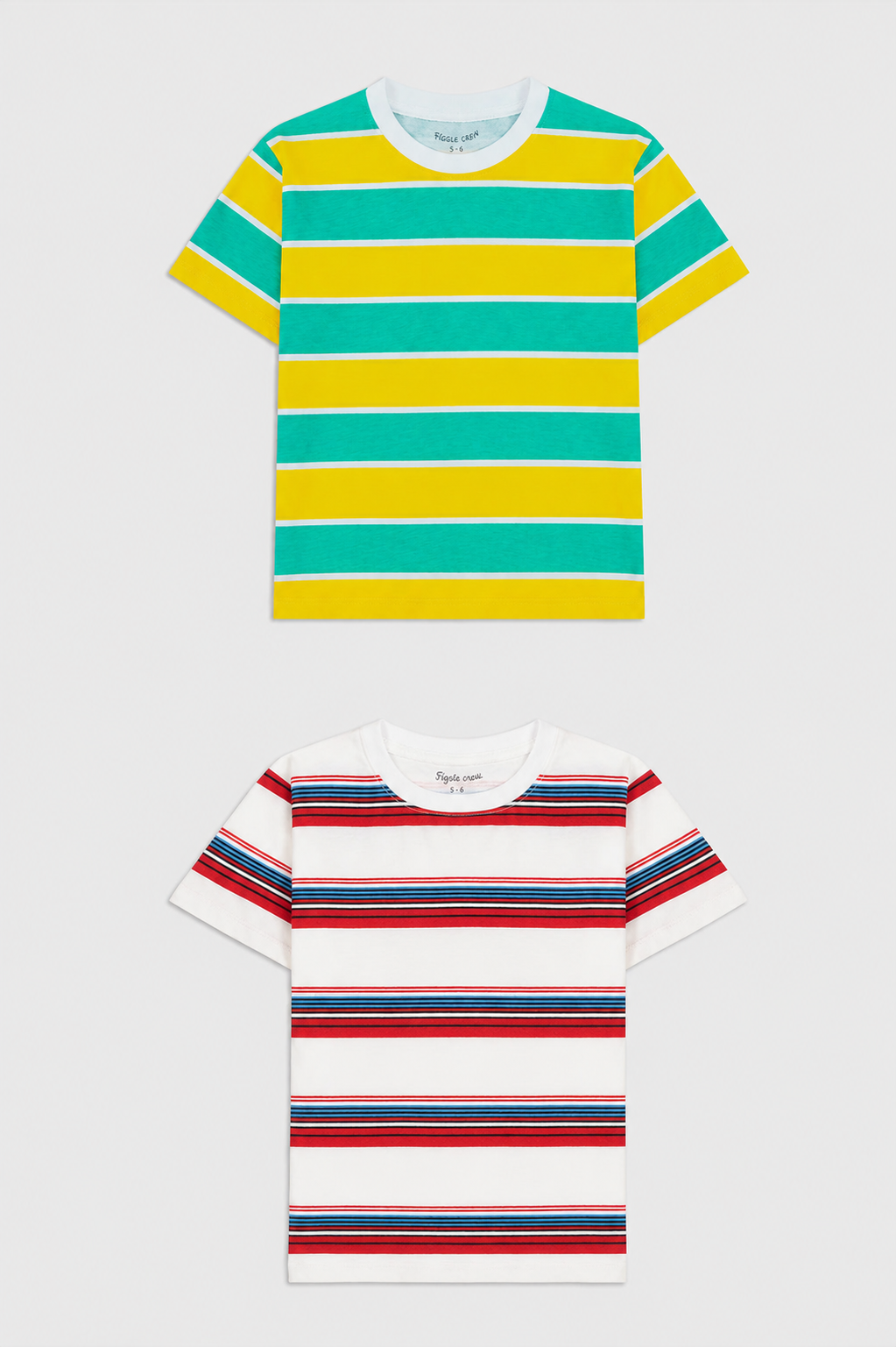 Boys pack of 2 Striped t-shirts