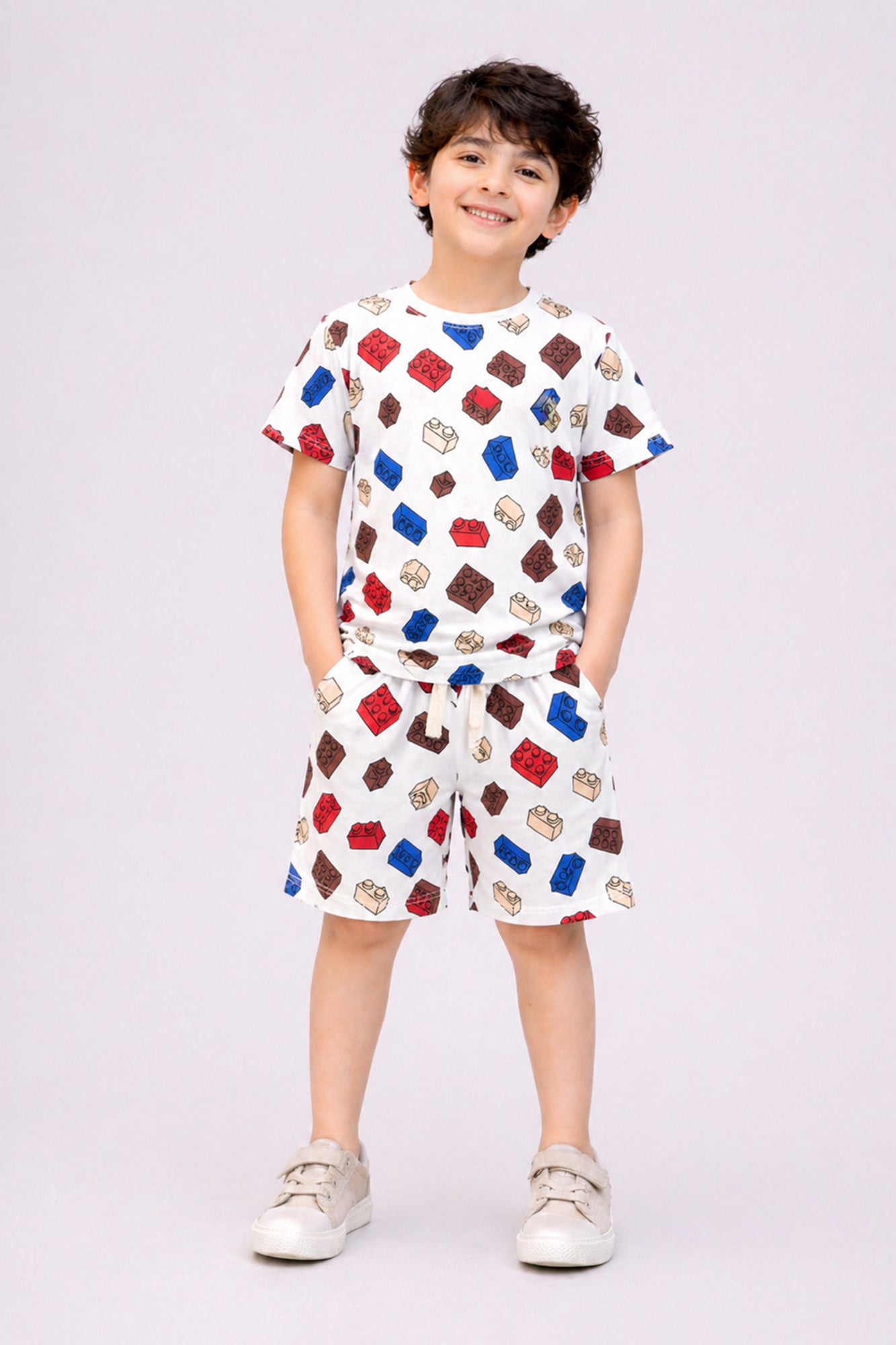 Boys BrickPlay Classic Co-ord Set | Giggles Crew Kids Clothing Pakistan |