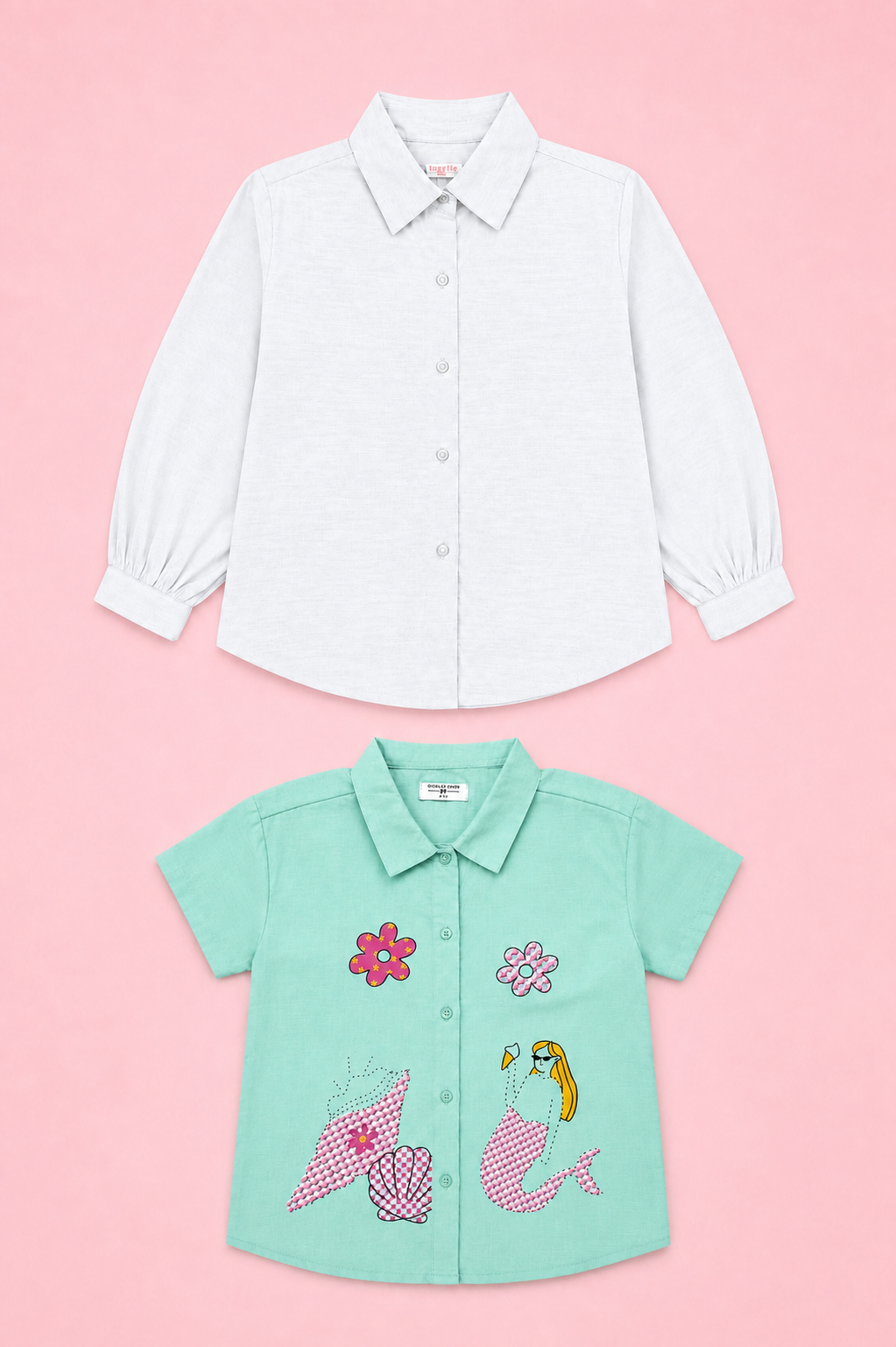 Girls shirt pack of 2