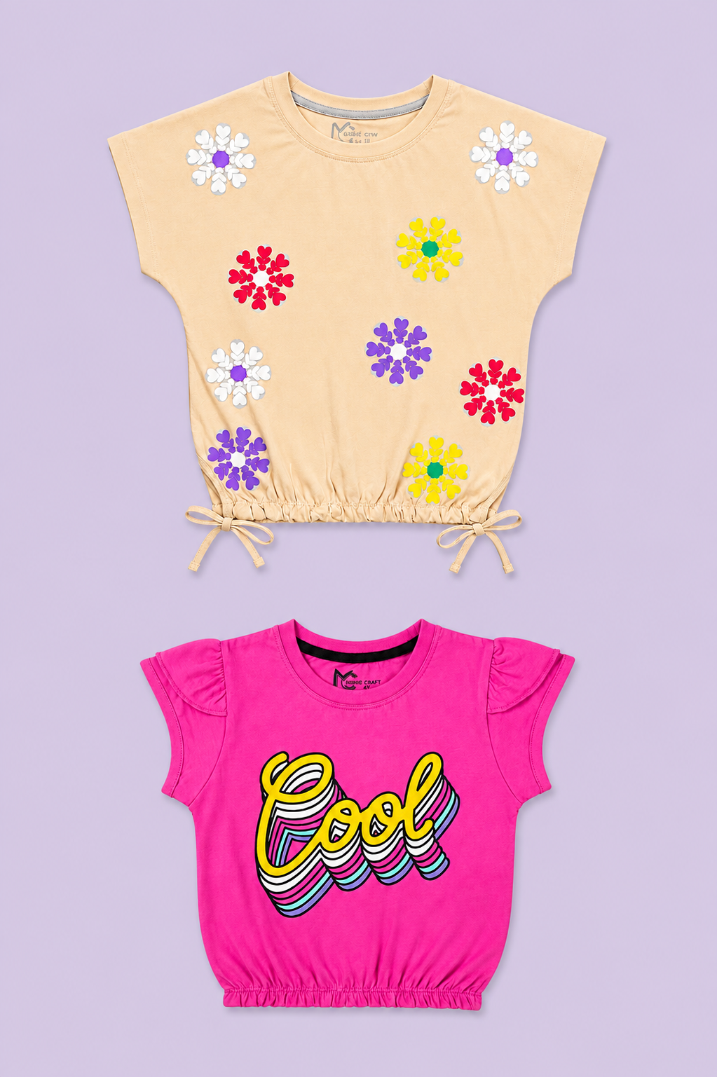 Girls T shirt pack of 2