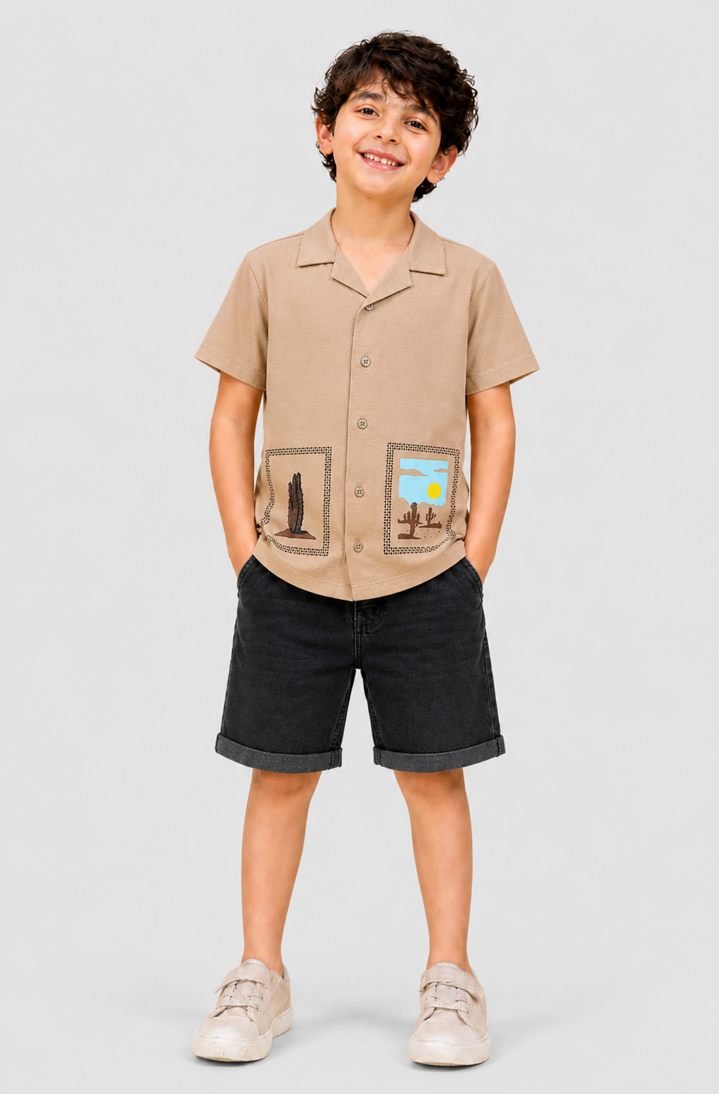 Boys Desert Dune Camp Shirt