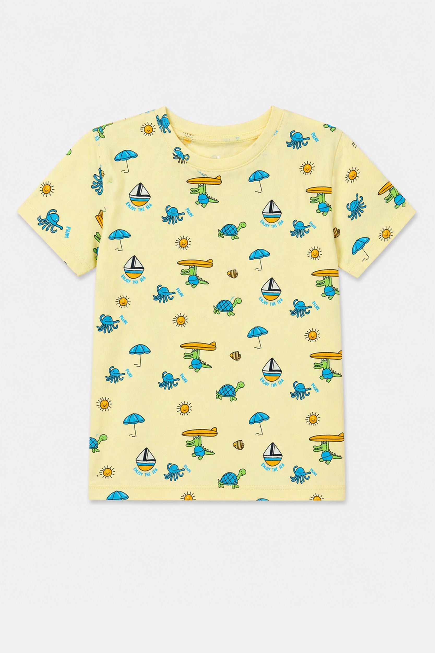 Boys Sunny Surf Safari Tee | Giggles Crew Kids Clothing Pakistan |
