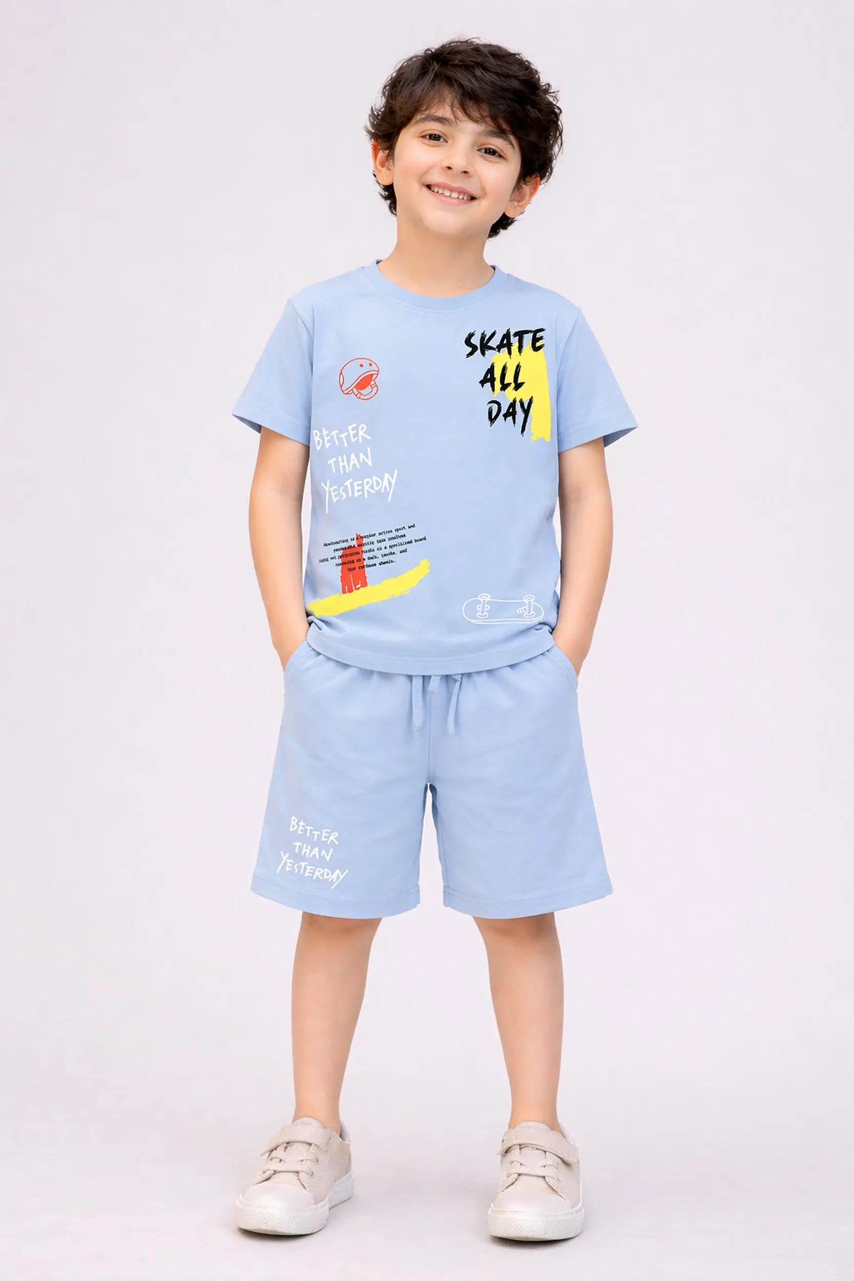 Boys Skate Vibe Co-ord Set | Giggles Crew Kids Clothing Pakistan |