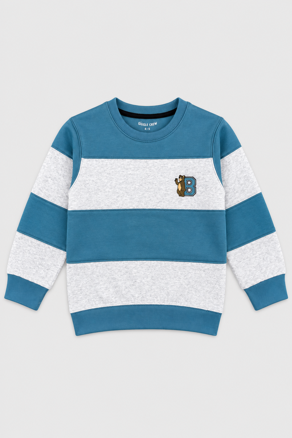 Boys Bear B Striped Sweatshirt
