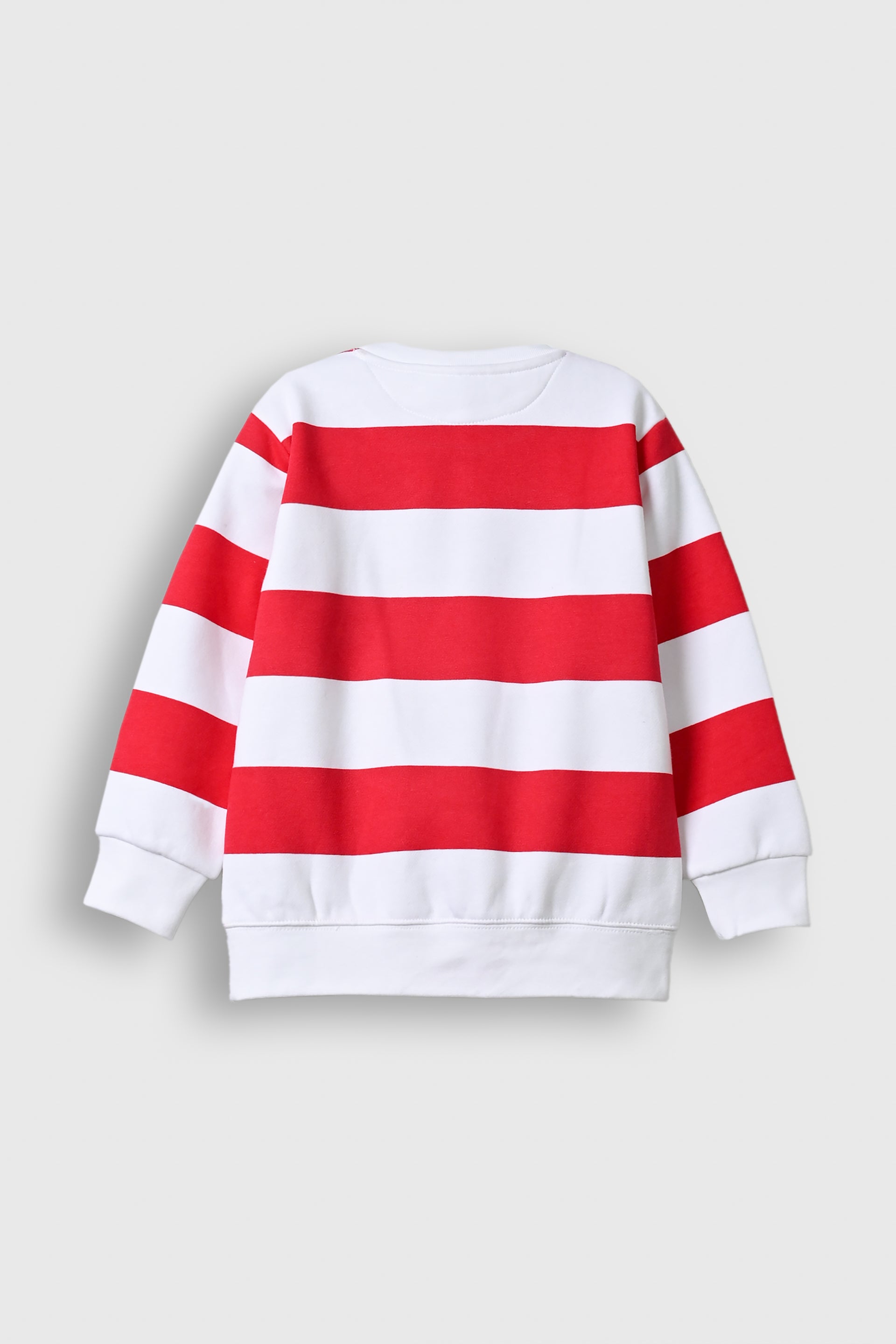 Boys basic white and red sweatshirt