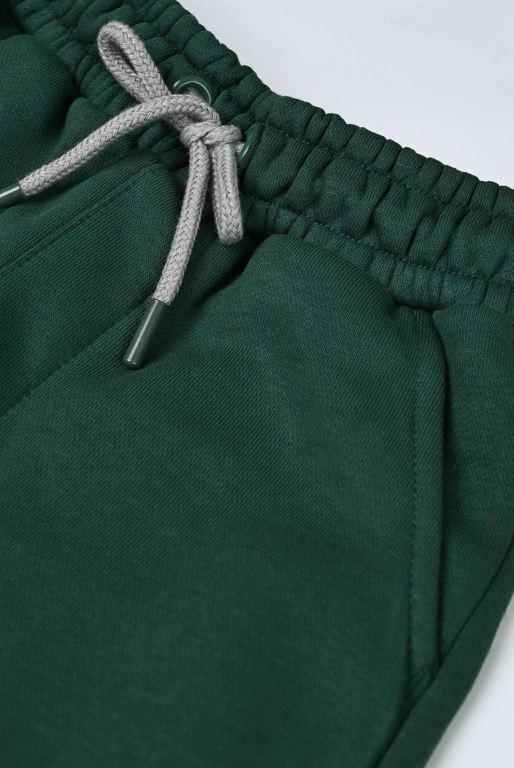 Boys grey and green bunny printed warm fleece hoodie suit