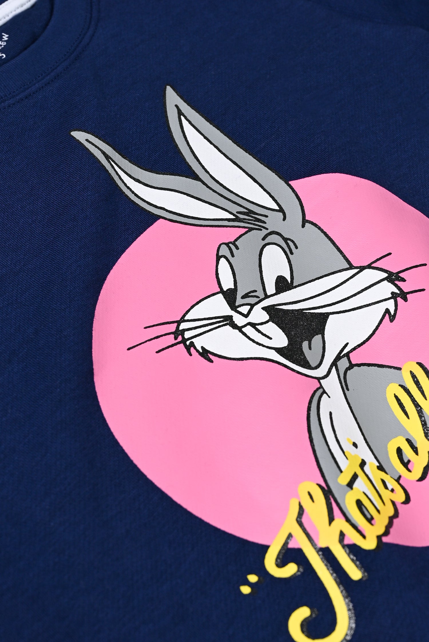 Girls bunny navy Fleece Suit