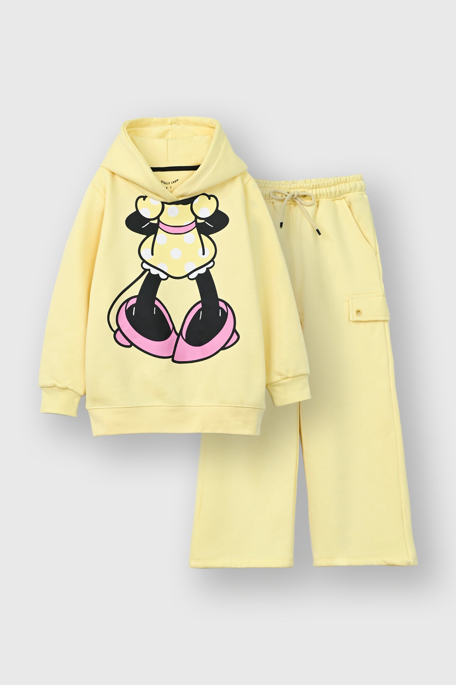 Girls hooded fleece suit