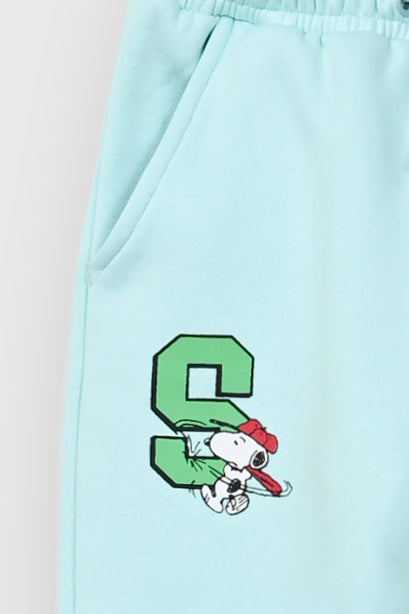 Girls sky blue apple printed Fleece suit