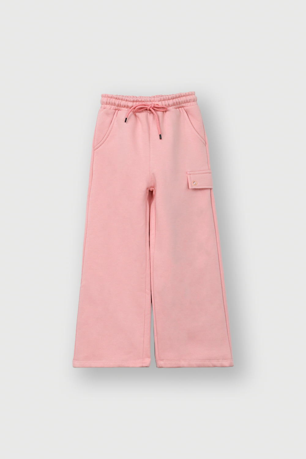 Girls dusty pink bow rotary Fleece suit