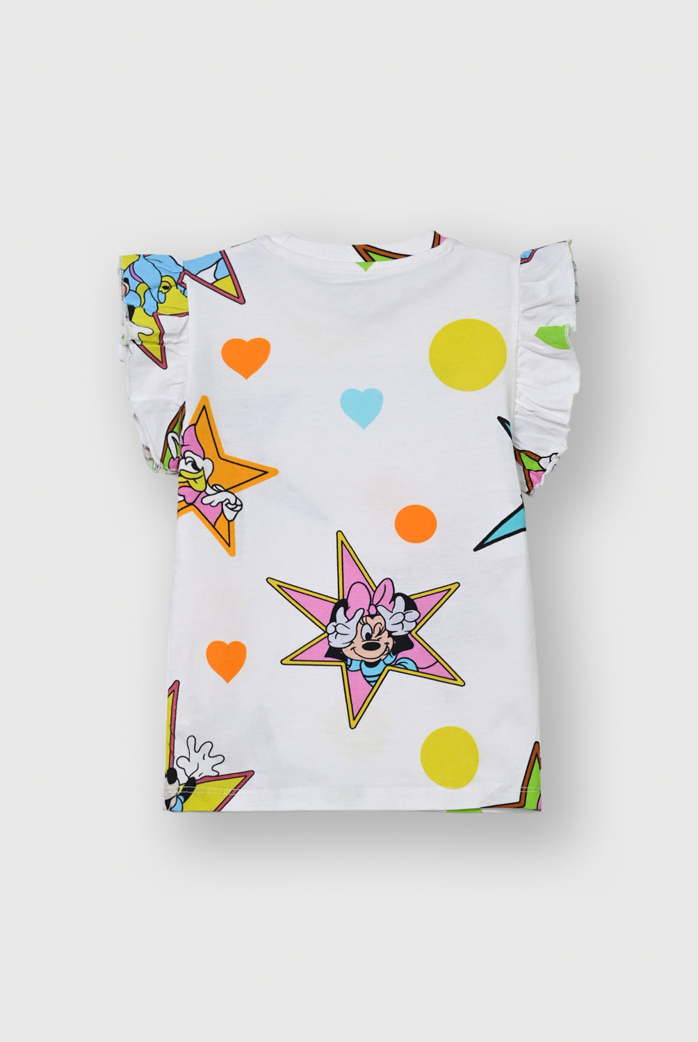 Girls White Minnie Mouse and Friends Star T-Shirt | Giggles Crew Kids Clothing Pakistan |