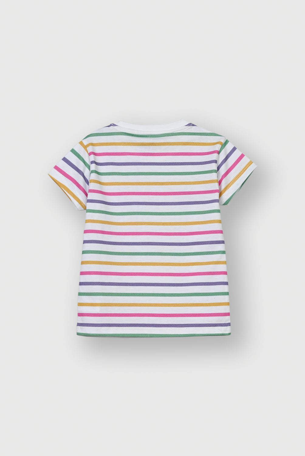 Girls Multi-Color Striped T-Shirt | Giggles Crew Kids Clothing Pakistan |