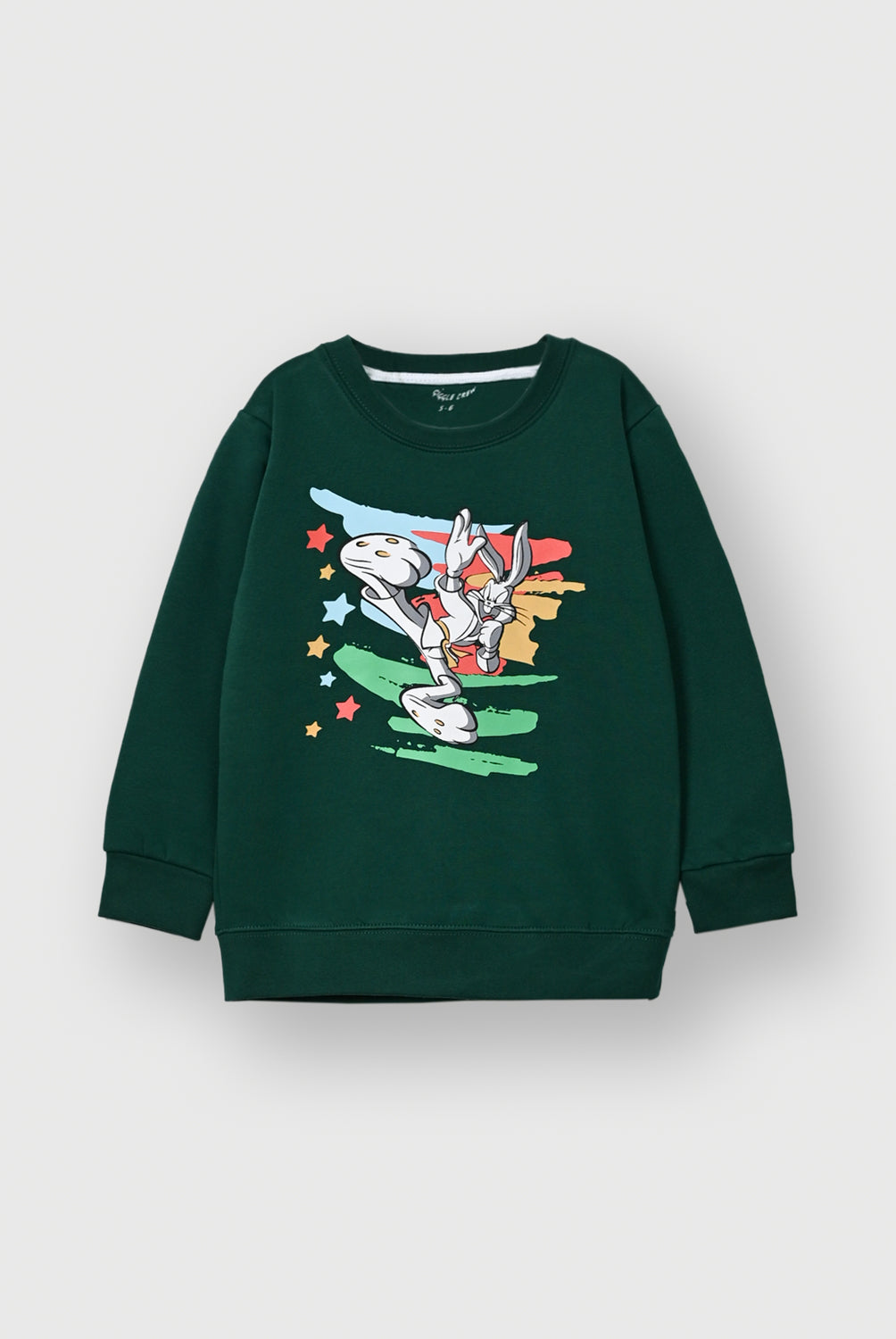 Forest Green Bunny Kick Fleece Sweatshirt