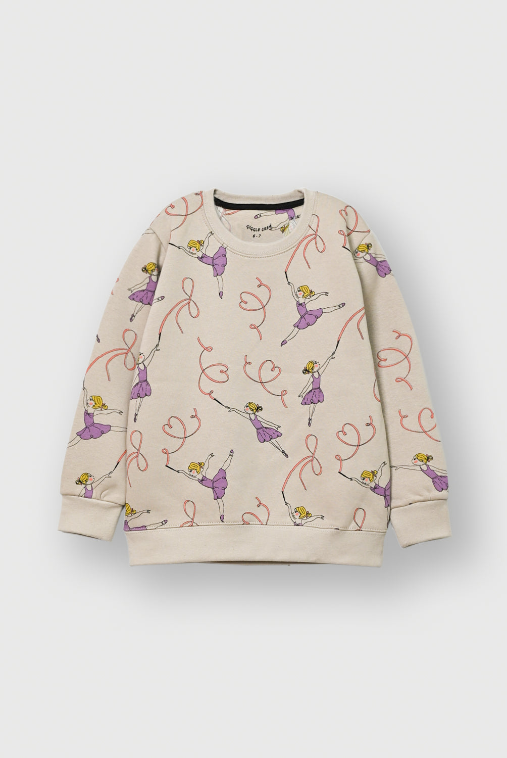 Girls rotary printed fleece Sweatshirt