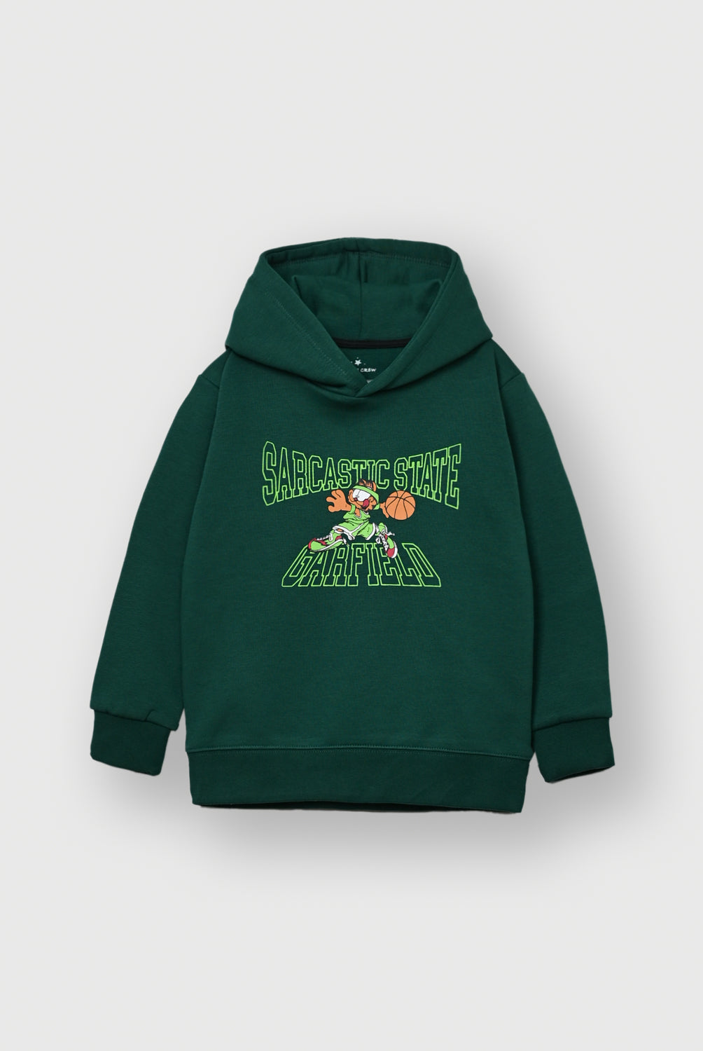 Boys Forest green Fleece Hoodie