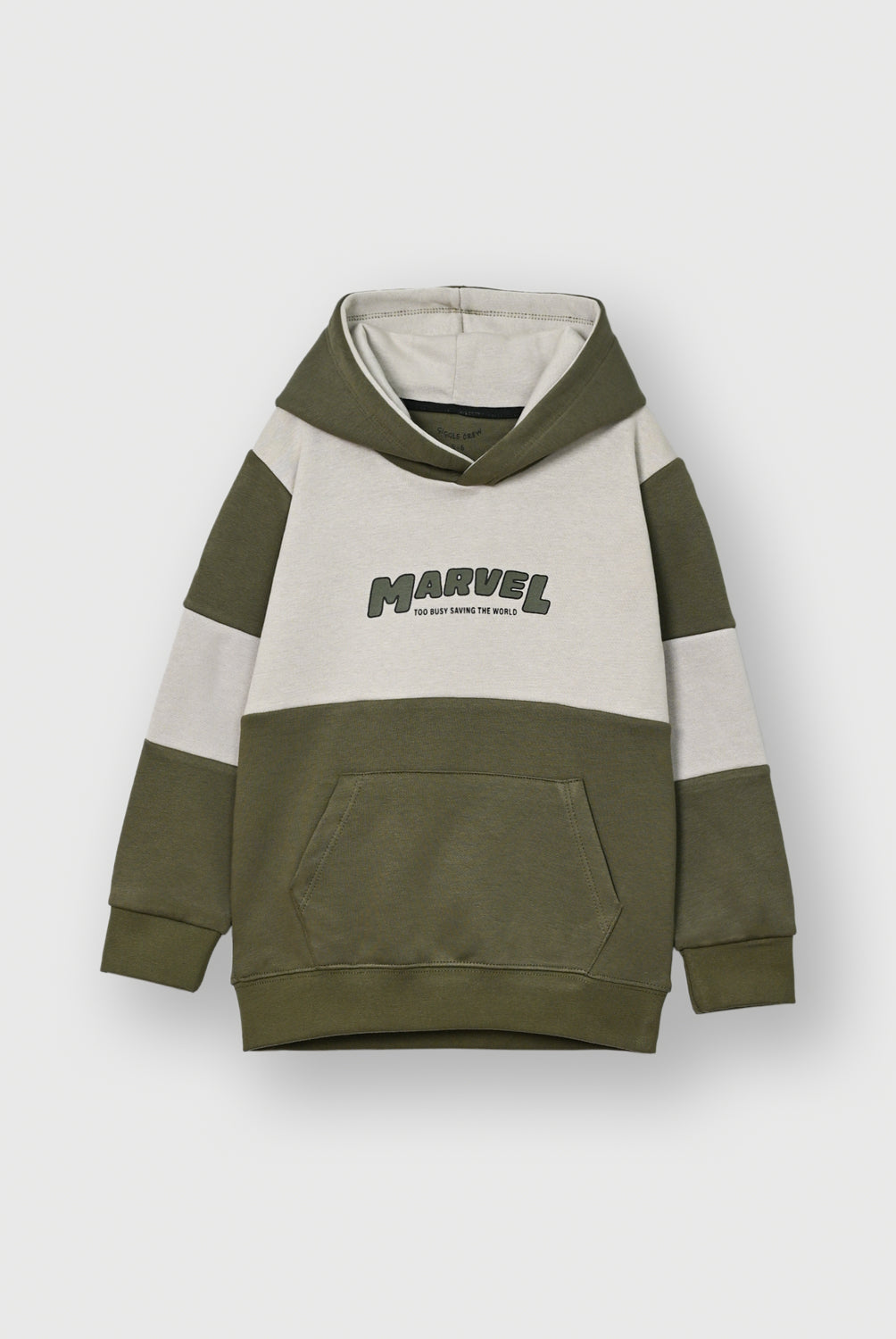 Boys Marvel Color-Block Fleece Hoodie