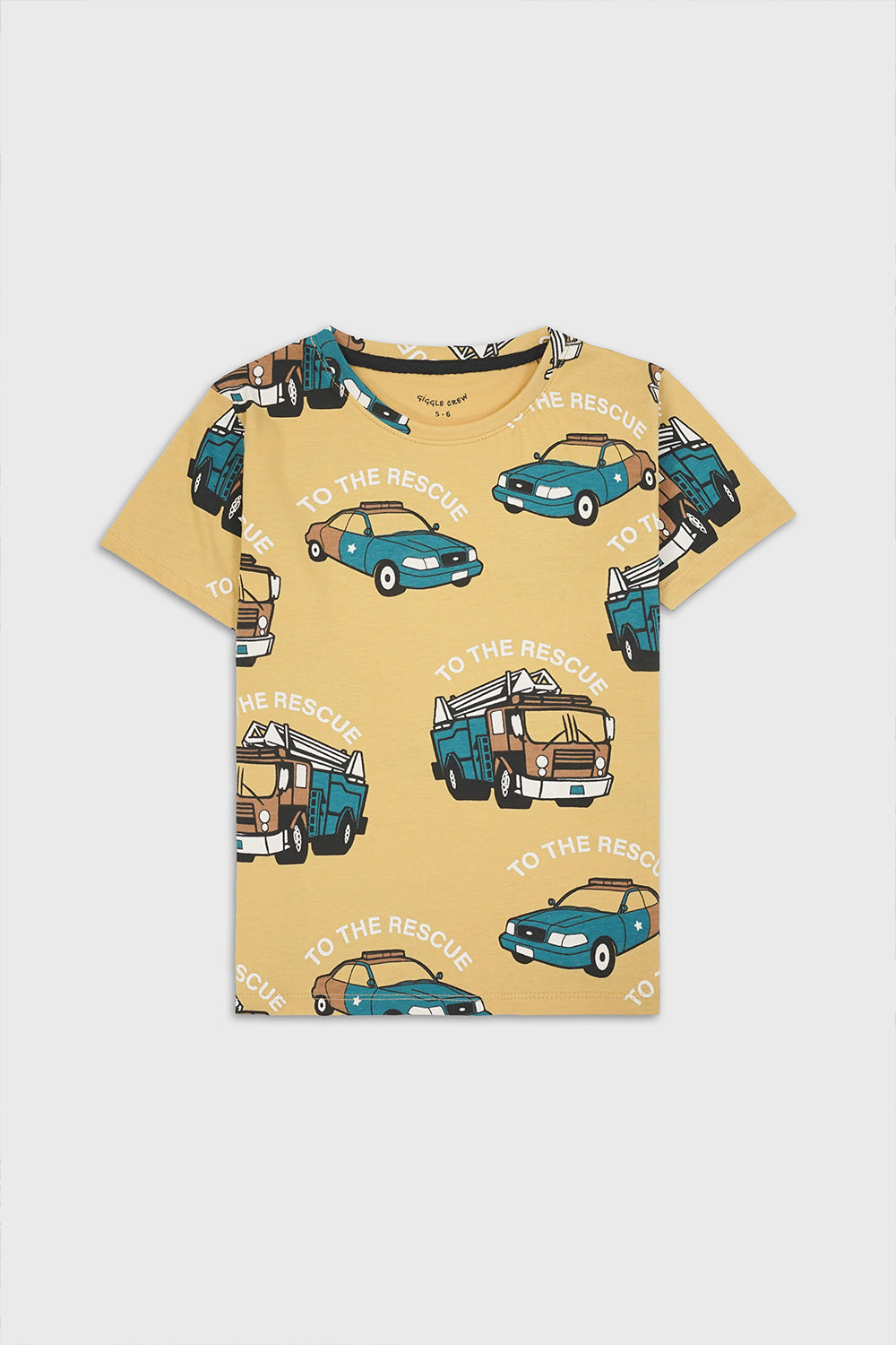 Mustard yellow T-Shirt | Giggles Crew Kids Clothing Pakistan |