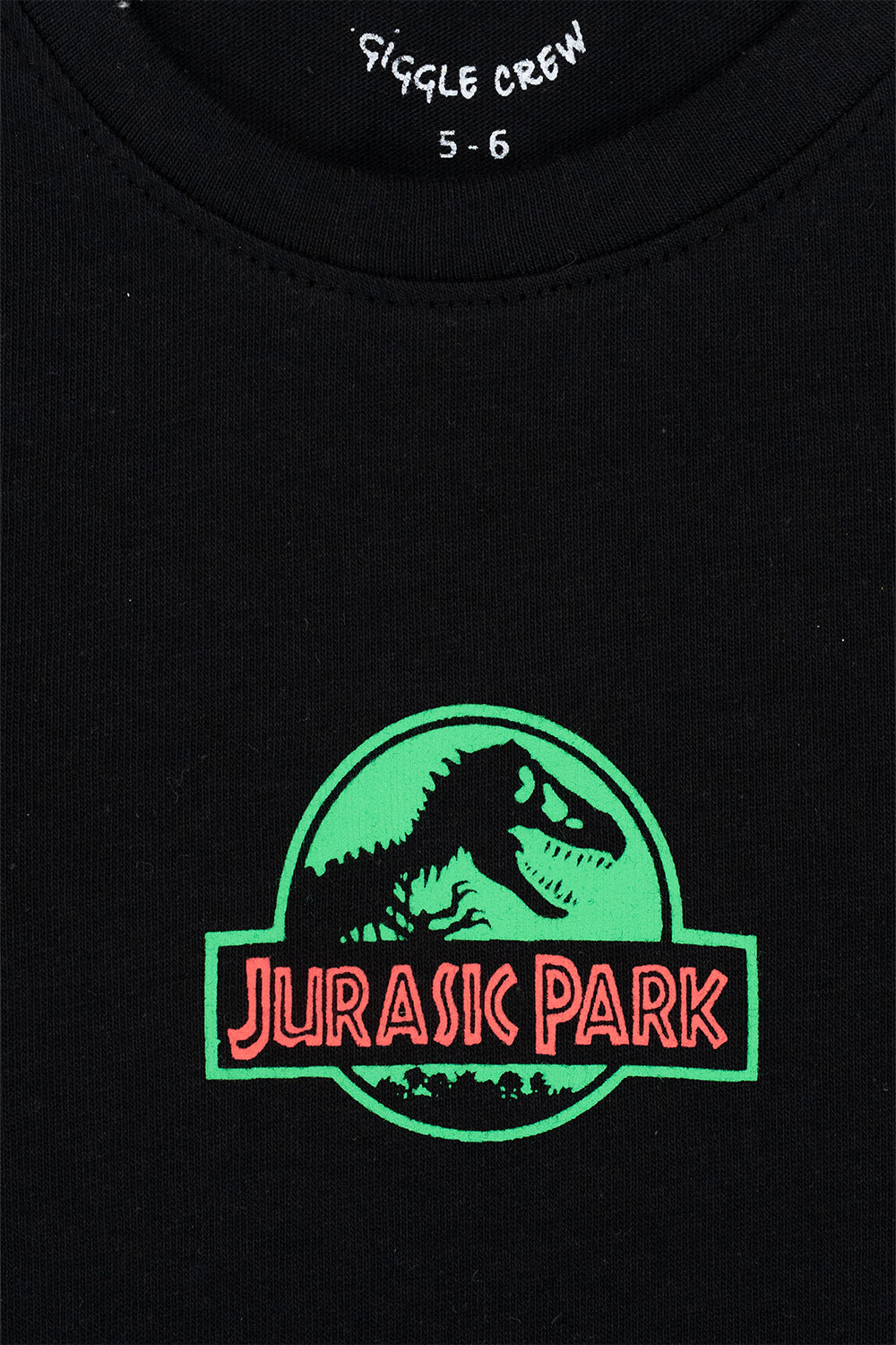 Boys Black Jurassic T-Shirt | Giggles Crew Kids Clothing Pakistan |