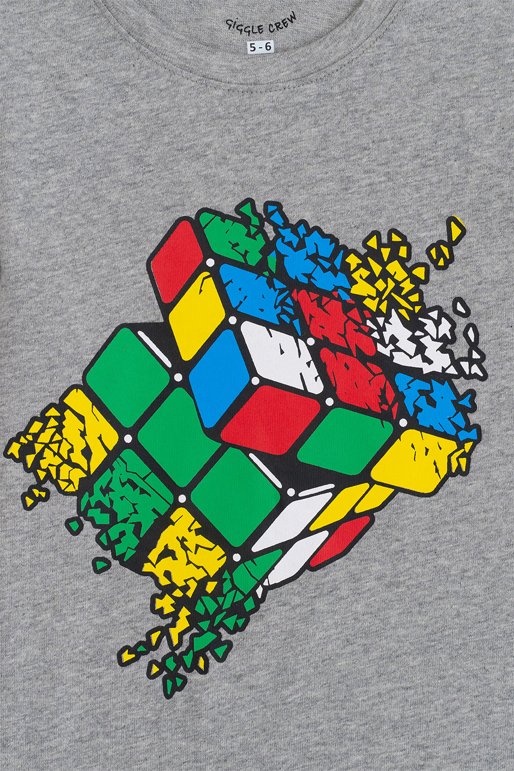 Boys full Sleeve Cube t-Shirt | Giggles Crew Kids Clothing Pakistan |