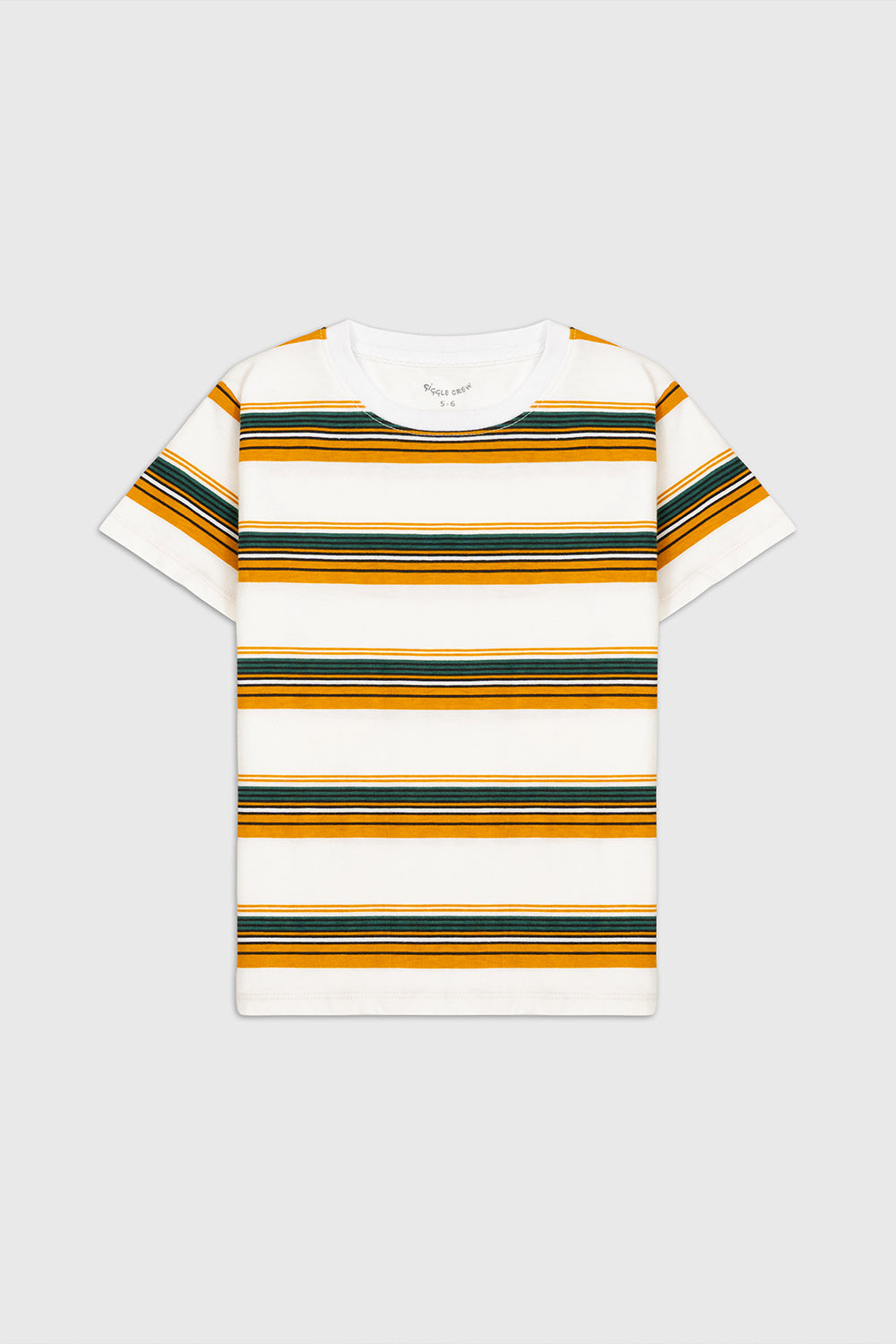 Boy's Striped Multi-Color T-Shirt | Giggles Crew Kids Clothing Pakistan |