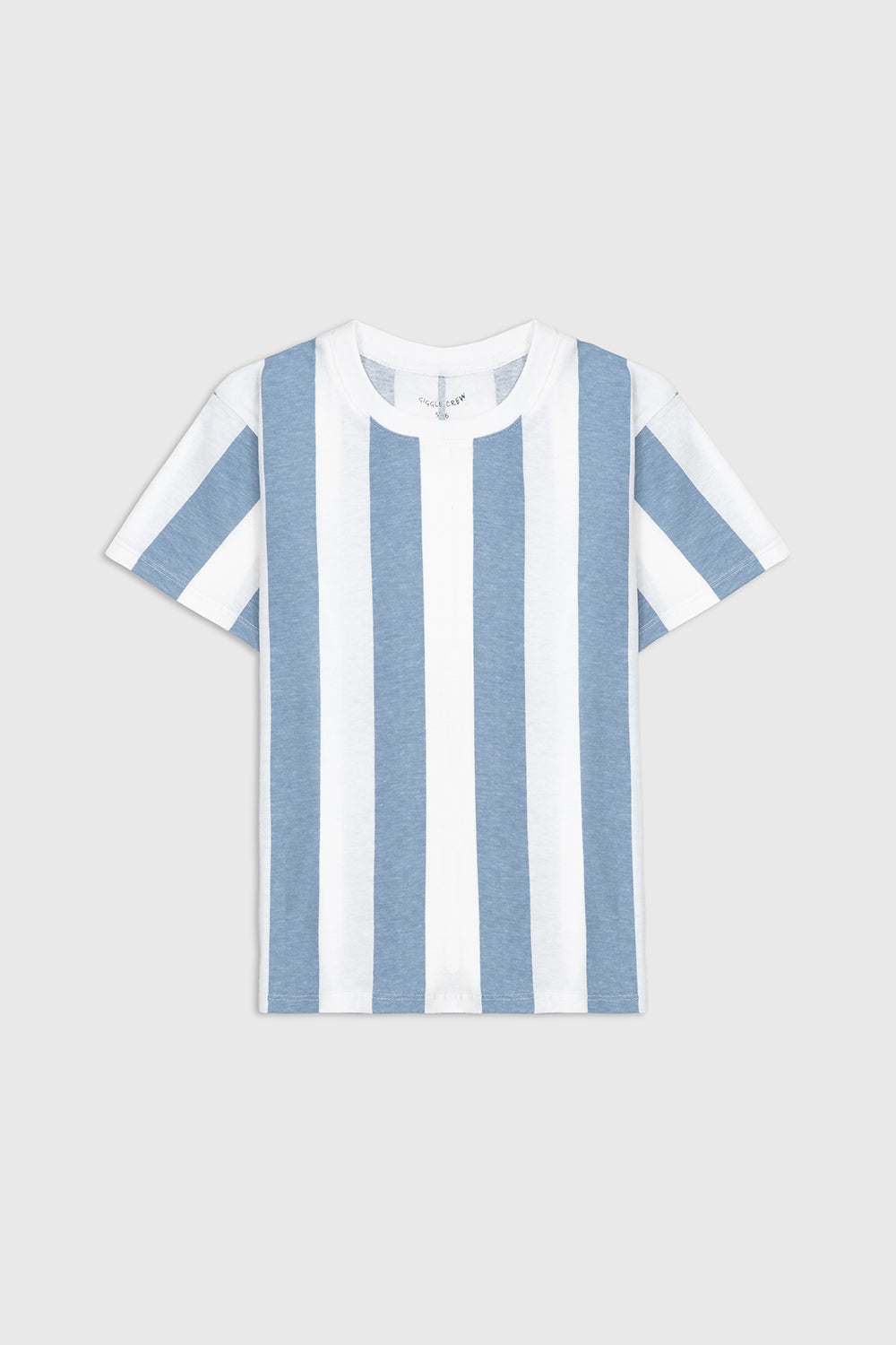 Striped crew neck t-shirt | Giggles Crew Kids Clothing Pakistan |