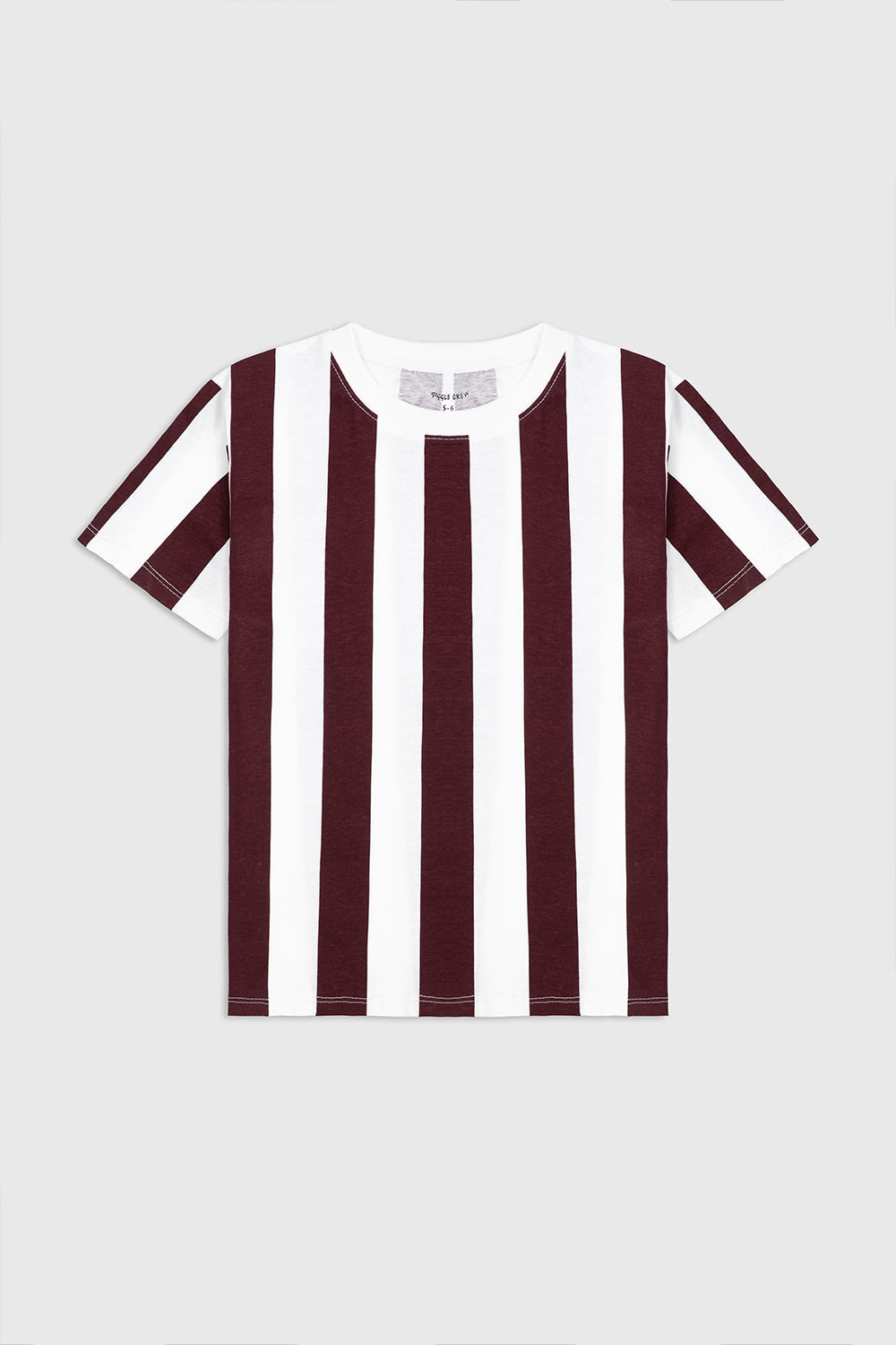 T- Shirt vertical striped crew neck | Giggles Crew Kids Clothing Pakistan |